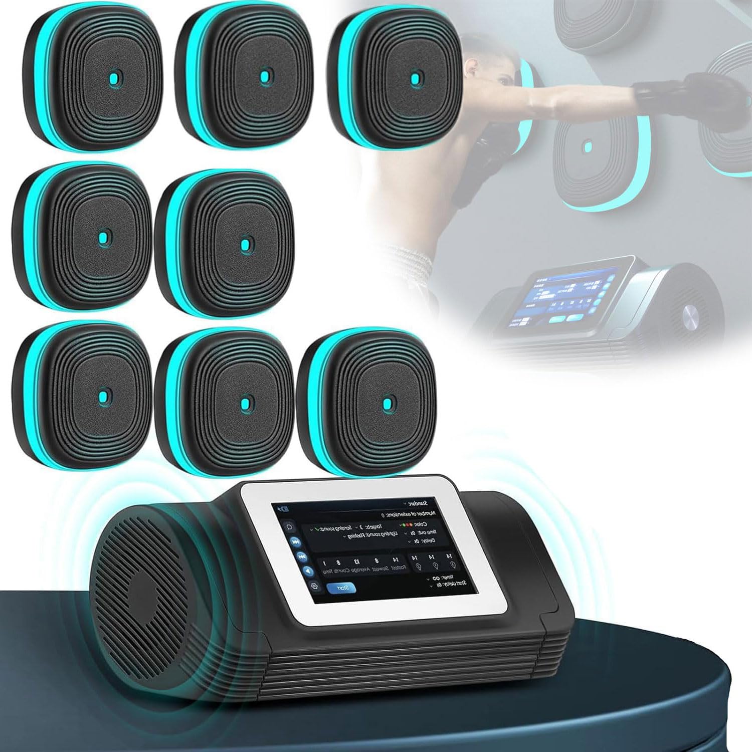 Machine de boxe musicale à 10 modes et vitesses réglables avec son stéréo