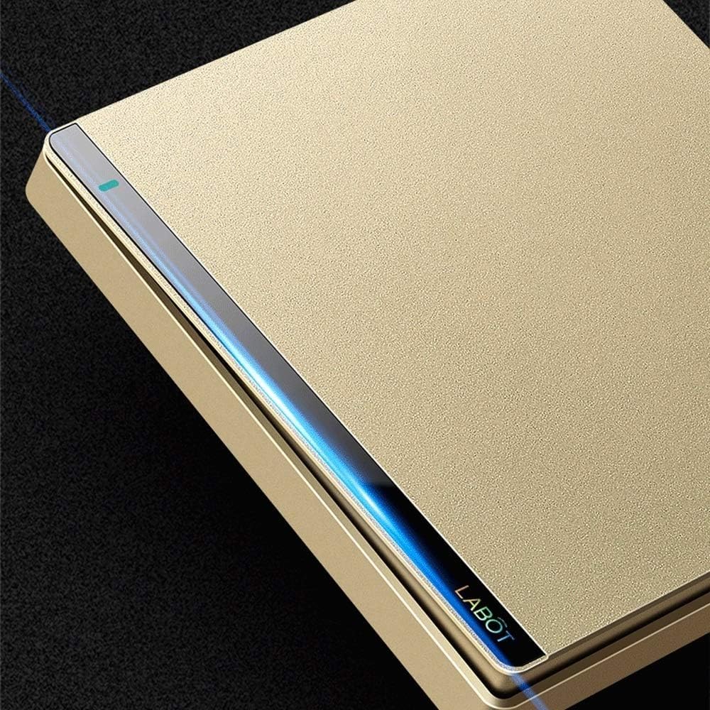 Włącznik ścienny, Wewnętrzne przełączniki oświetlenia ściennego ze wskaźnikiem fluorescencyjnym, 86x89mm, typu gang i way(4 Gang 1 Way)