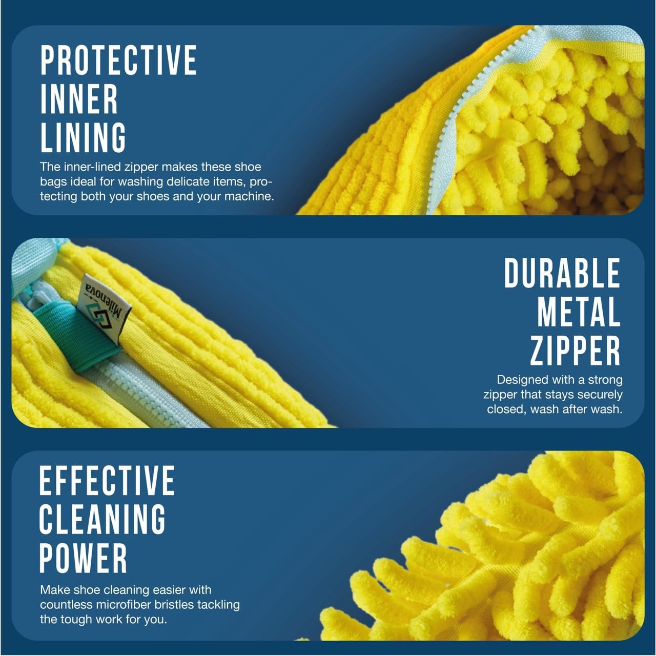 Shoe Washing Machine Bag – Laundry Shoe Bag for Washer and Dryer, Sneaker Washing Machine Bag, Shoe Dryer Bag, Shoe Cleaning Bag, Shoe Laundry Bag for Sneakers and Delicate Shoes (GREY) - Image 6