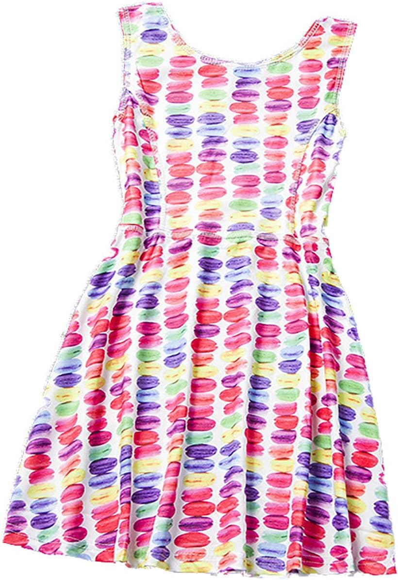 Emmy Lee Cute Animal Print Baby Girl Dress 6-7 Macarons