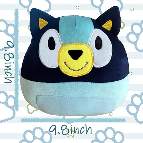 Miniatura 2 de Almohadas de felpa para perro, felpa azul, naranja, peluche de animal de peluche para el día de San Valentín, lindo peluche de animal de felpa para