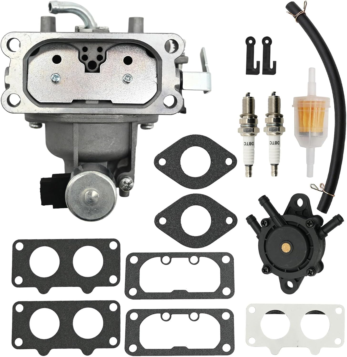 Anxingo 15004-1011 Carburetor Replacement for Kawasaki FX730V 4 Stroke Engine with Fuel Pump, Replaces 15004-7082 15004-1025 15004-0930 15004-7051 15004-1011