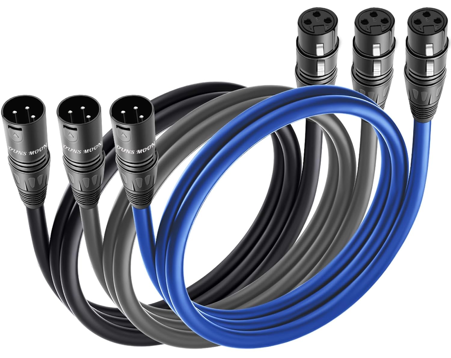 3 Pin DMX Cables Male to Female OFC Colored XLR Cables