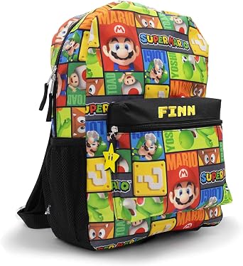 DIBSIES Personalized Character Backpack created using Licensed Character Backpack (created using Super Mario backpack)