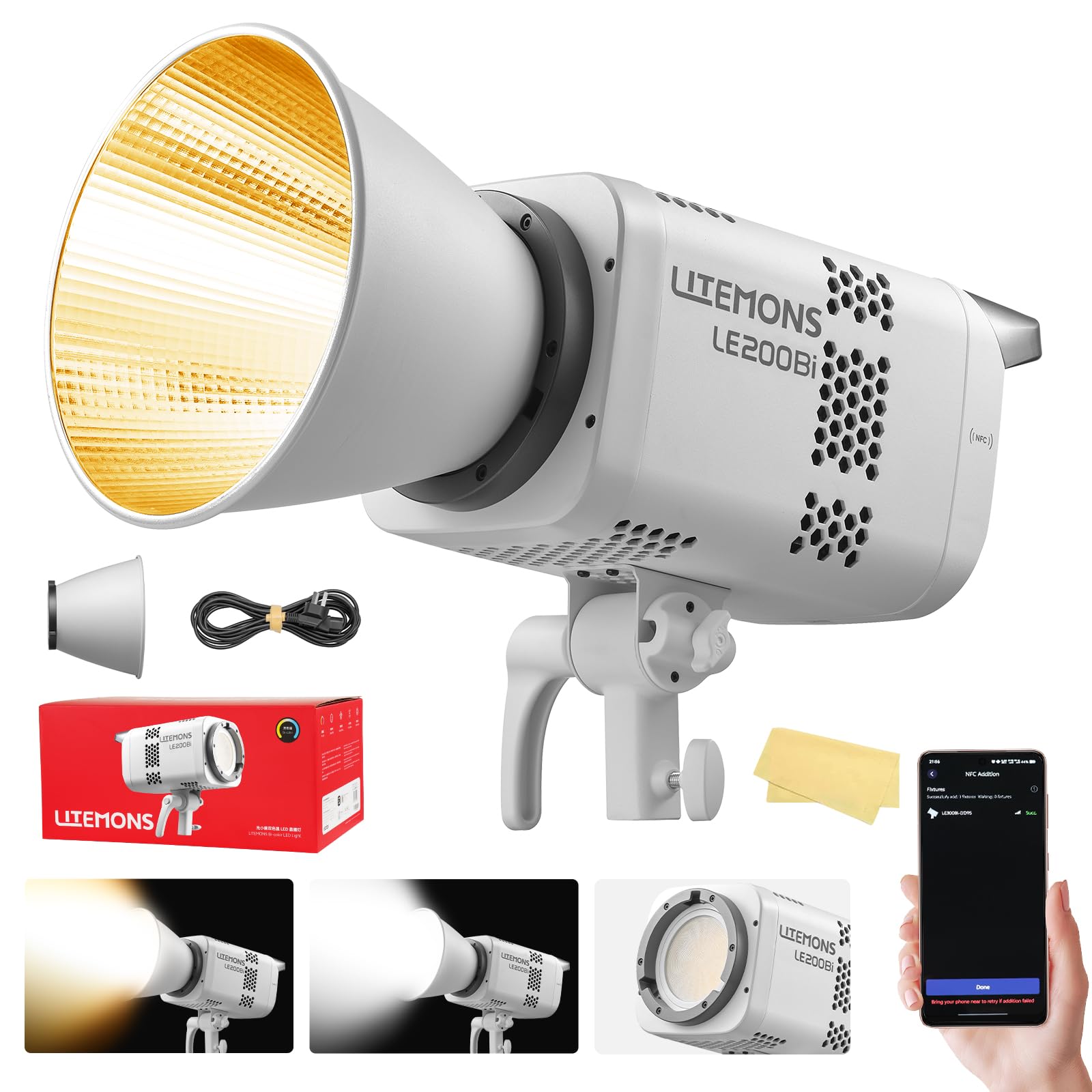 Godox Litemons LE200Bi LE200 Bi ciągłe światło LED Video Light 220 W 2800K