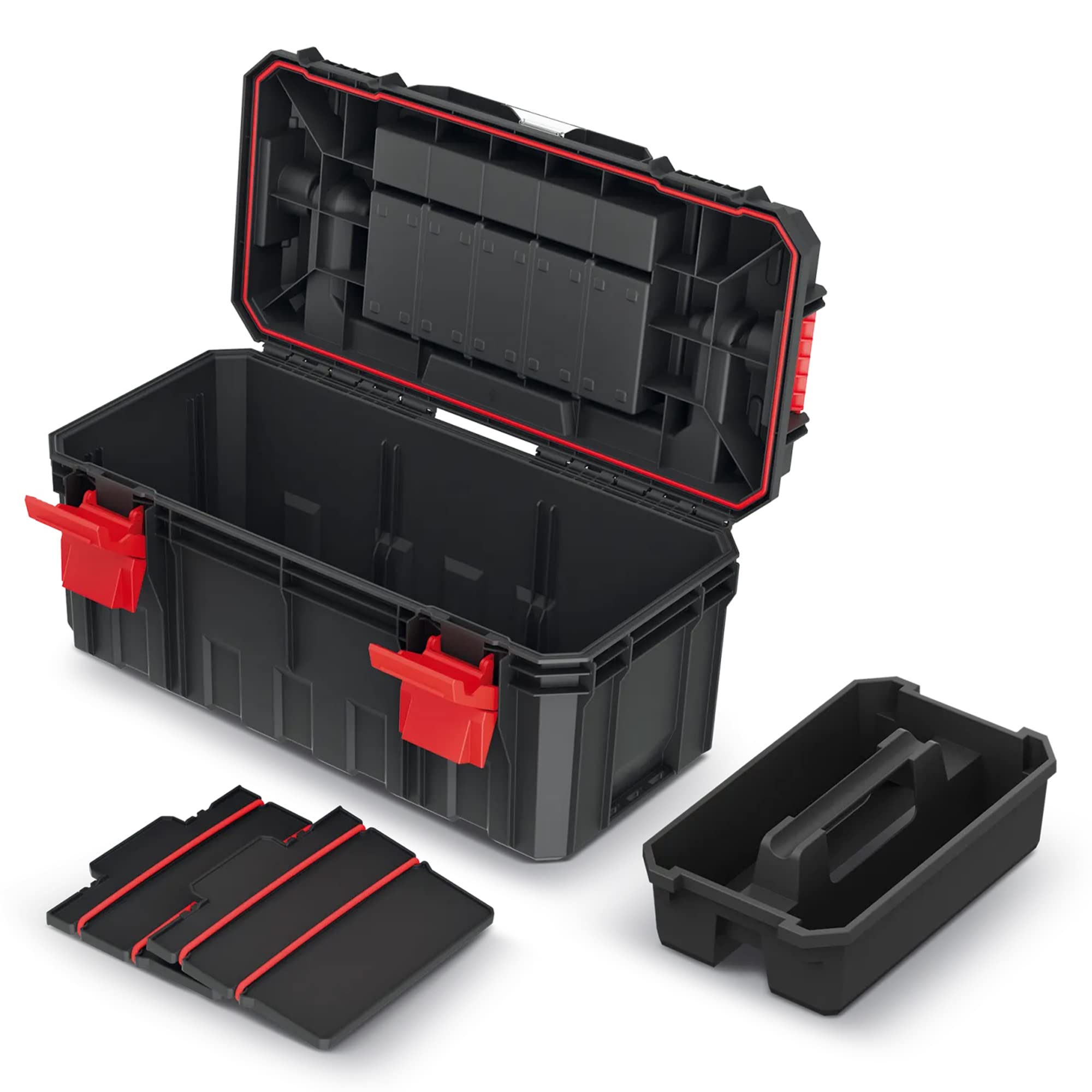 Gereedschapskist HEAVY Toolbox, Ergonomische Handgrepen Klemsluitingen Wandconstructie