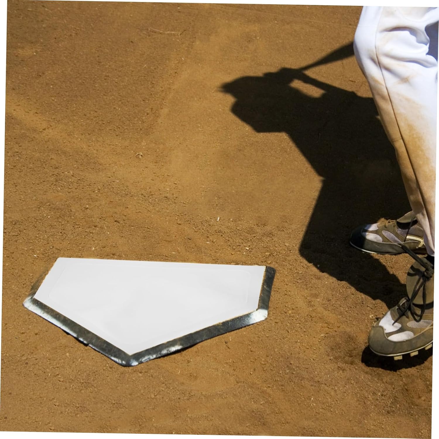 Kisangel 2pcs Baseball Training Plates Softball Home Plate Markers for Pitching Practice Sturdy Throw Down Bases for Youth Players for Outdoor Training