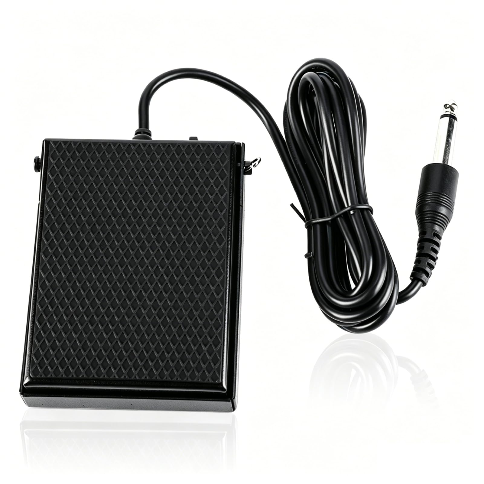 Sustain-Pedal für Keyboard, WTB004 Universelles Klavierpedal Geräuscharmes Halbpiedal Pianoaccessoire Polarisierbarer Schalter Pedal für Klavier und elektronisches Keyboard