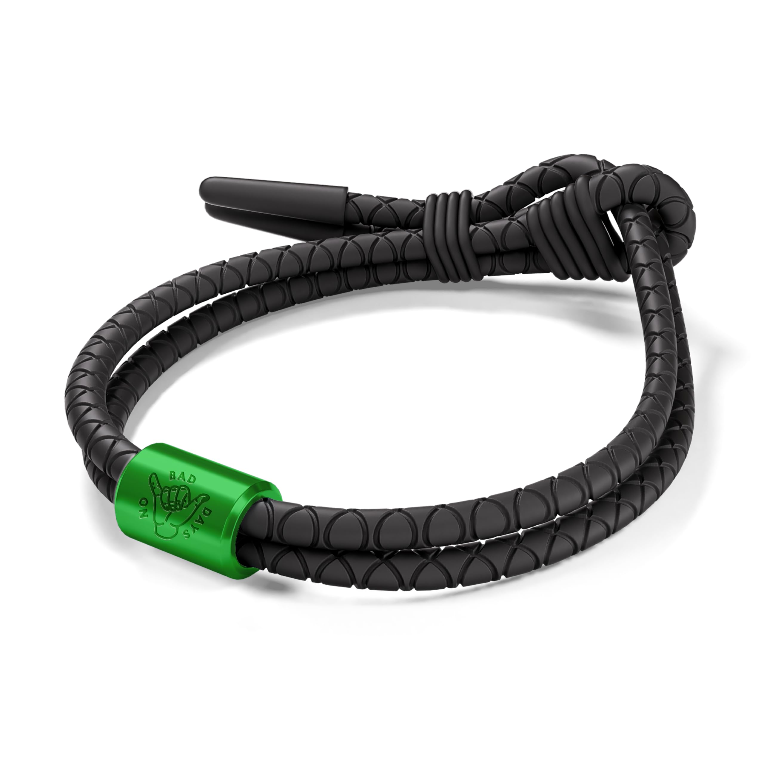 FlexTech Adjustable Silicone Rope Bracelet: Waterproof, Sweatproof, Sunproof, Minimalist Surf, Golf Jewelry for Men - One Size Fits All
