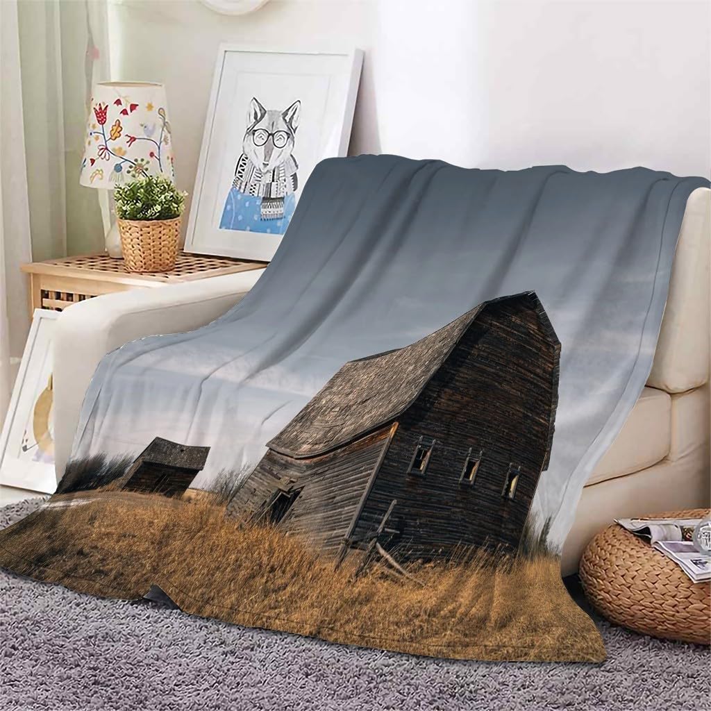 Szary koc koc do siana koc na łóżko pojedyncze ciepłe miękkie, puszyste koce na sofę flanelowe 180 x 200 cm na wszystkie pory roku