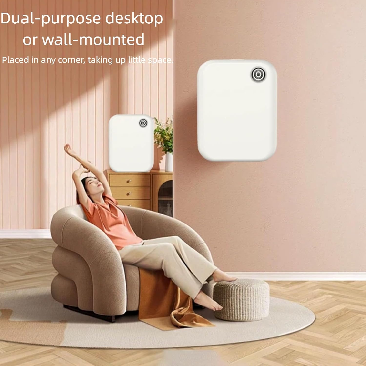 Waterless Essential Oil Diffuser for Home and Commercial Use, Up to 35000 ft³ 160 mL Capacity, Aromatherapy Scent Diffuser for Large Rooms, Smart Scent Air Machine, A1000 (Black)