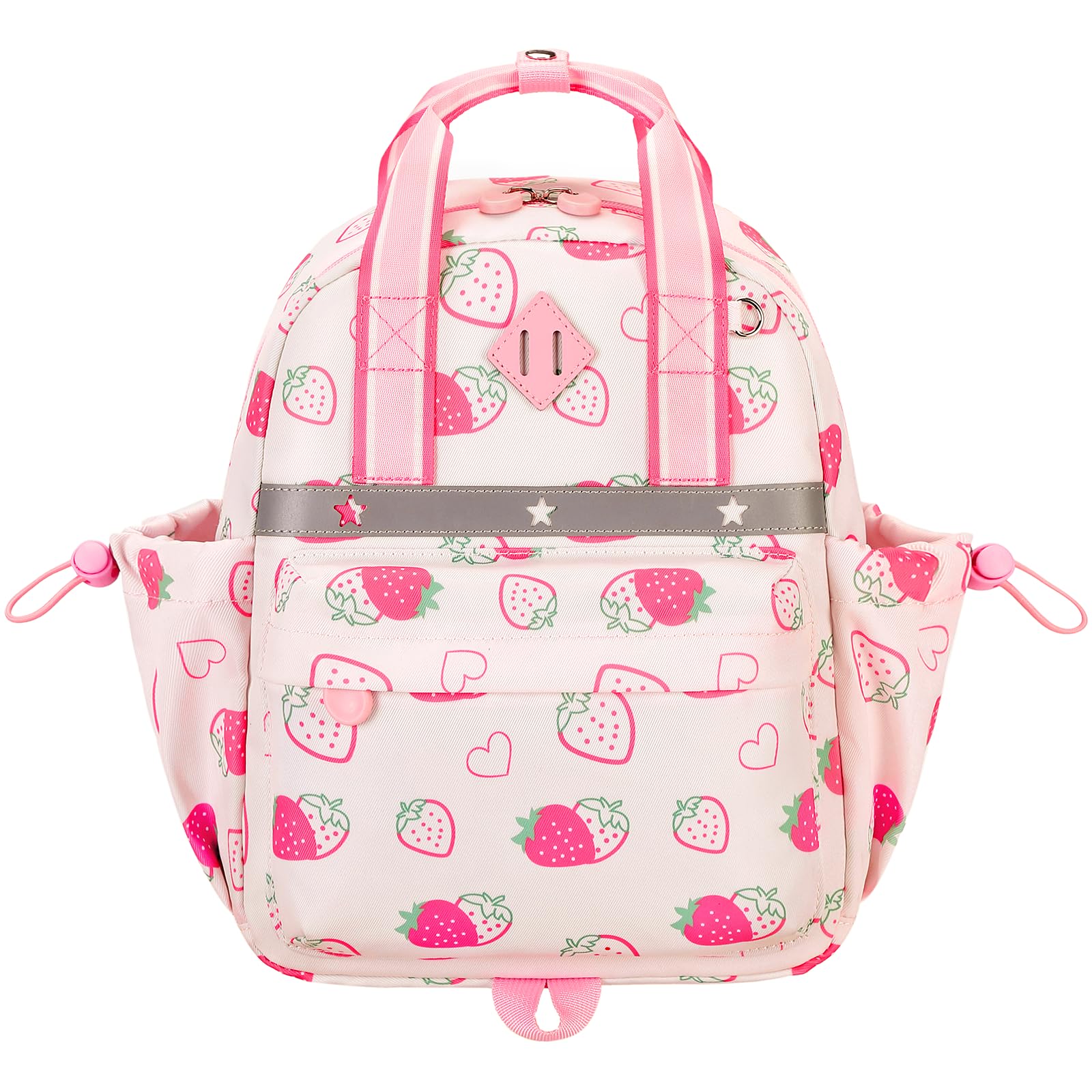Sisipoet Kinderrucksack Mädchen mit Brustgurt für Kinder 2-4 Jahre 9L | Leichter Rucksack Kinder, Ergonomische Gurte, Wasserabweisend, Reflektierende Streifen, Verstellbarer Brustgurt