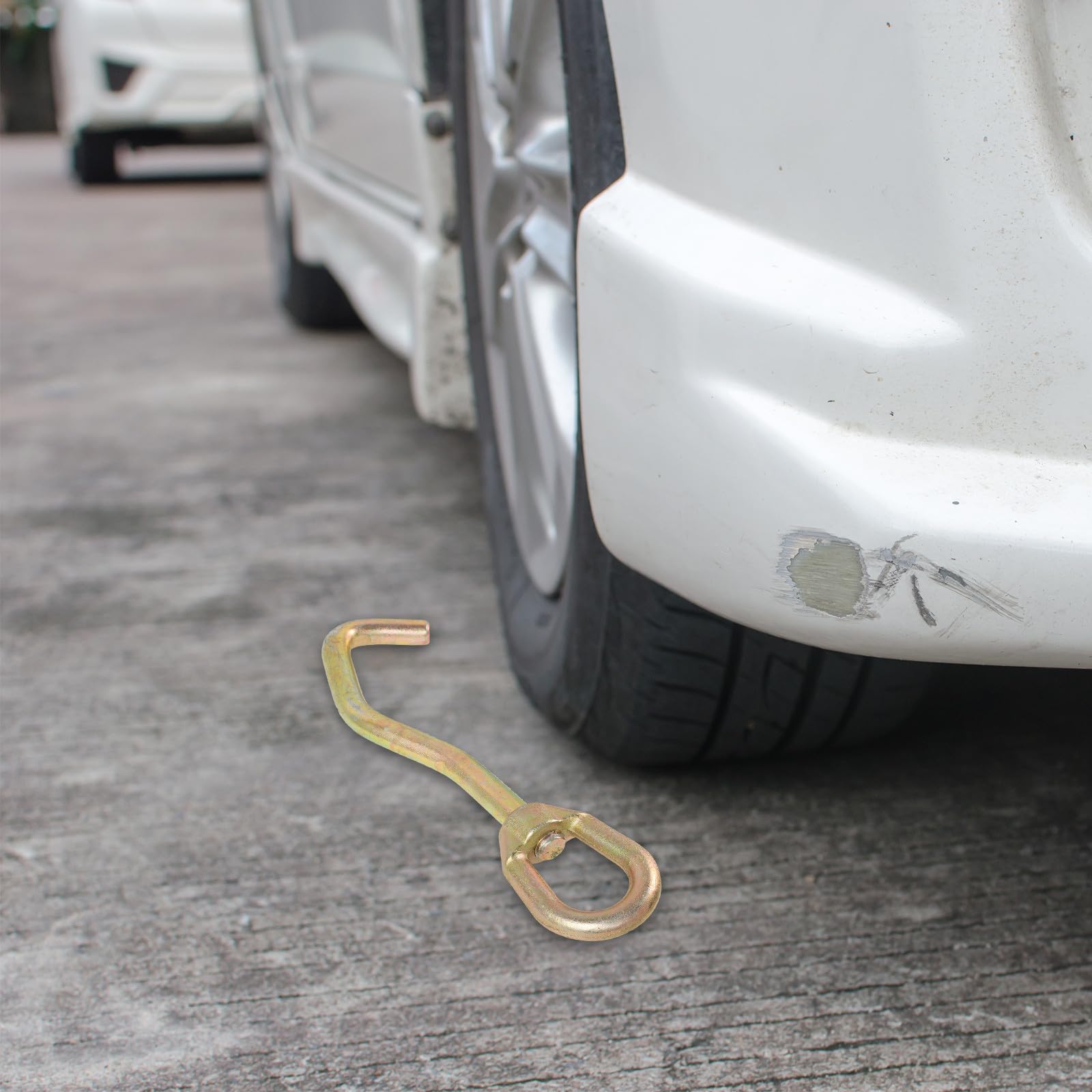 Zerodeko Crochets de Réparation de Carrosserie pour Calibrage de Tôle Tête Ronde de Serpent en Acier Or, Outil Mécanique Auto Polyvalent pour Réparation Automobile