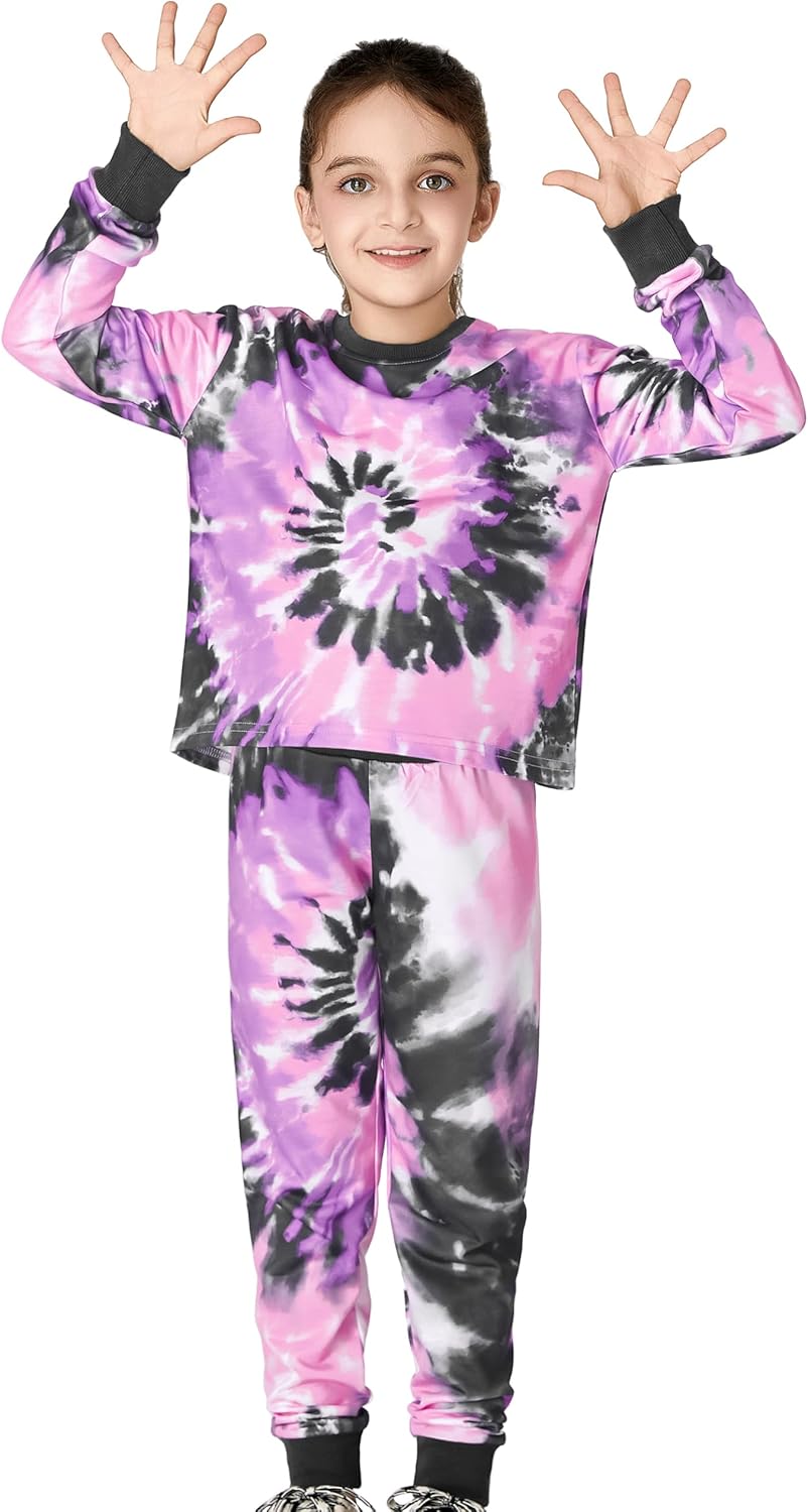 Topgal Soft Little/Big Girls Long Sleeve Crop Top & Joggers Fall Size 6-18 - Image 4