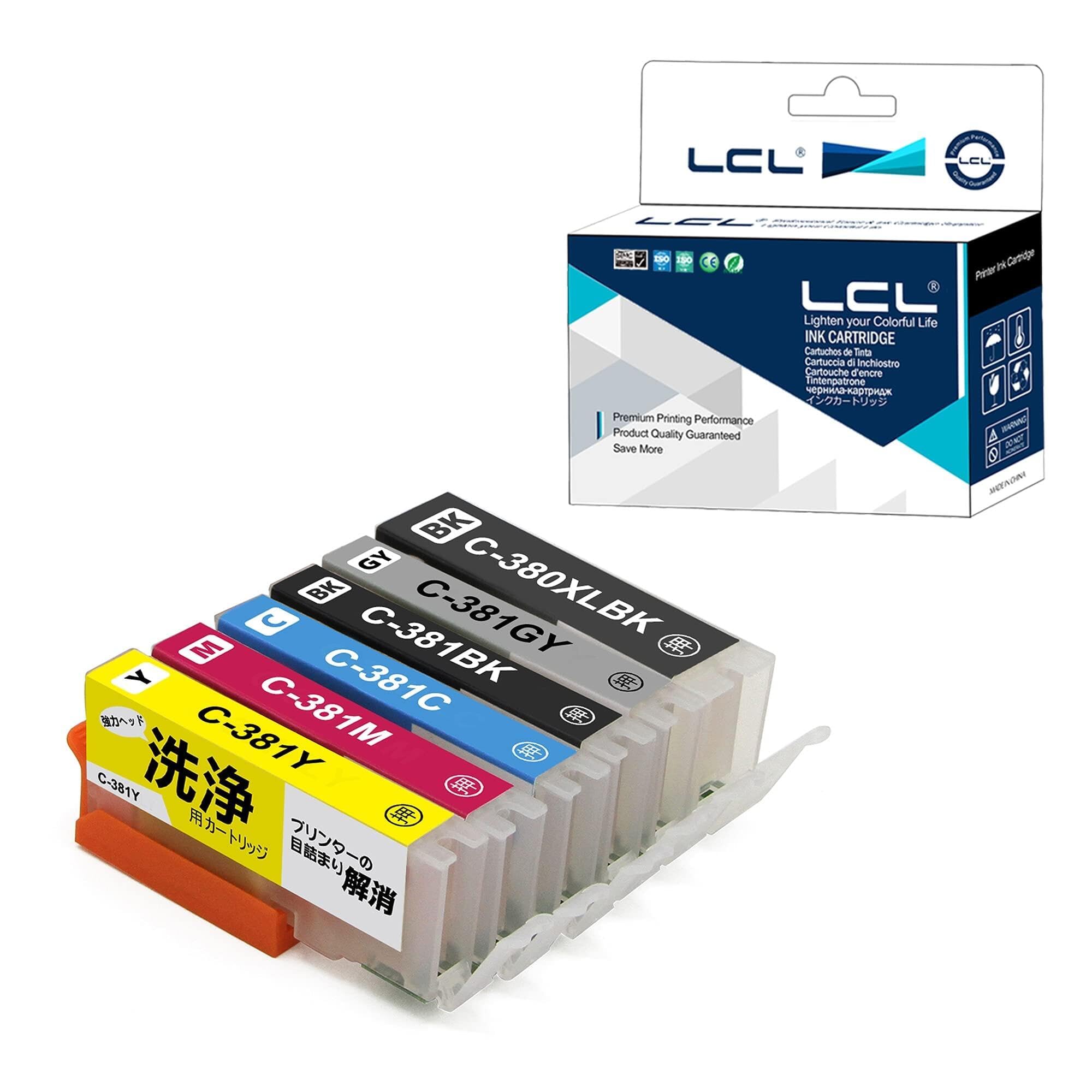 Amazon.co.jp: LCL プリンター Canon用洗浄液 BCI-380 BCI-380XL BCI