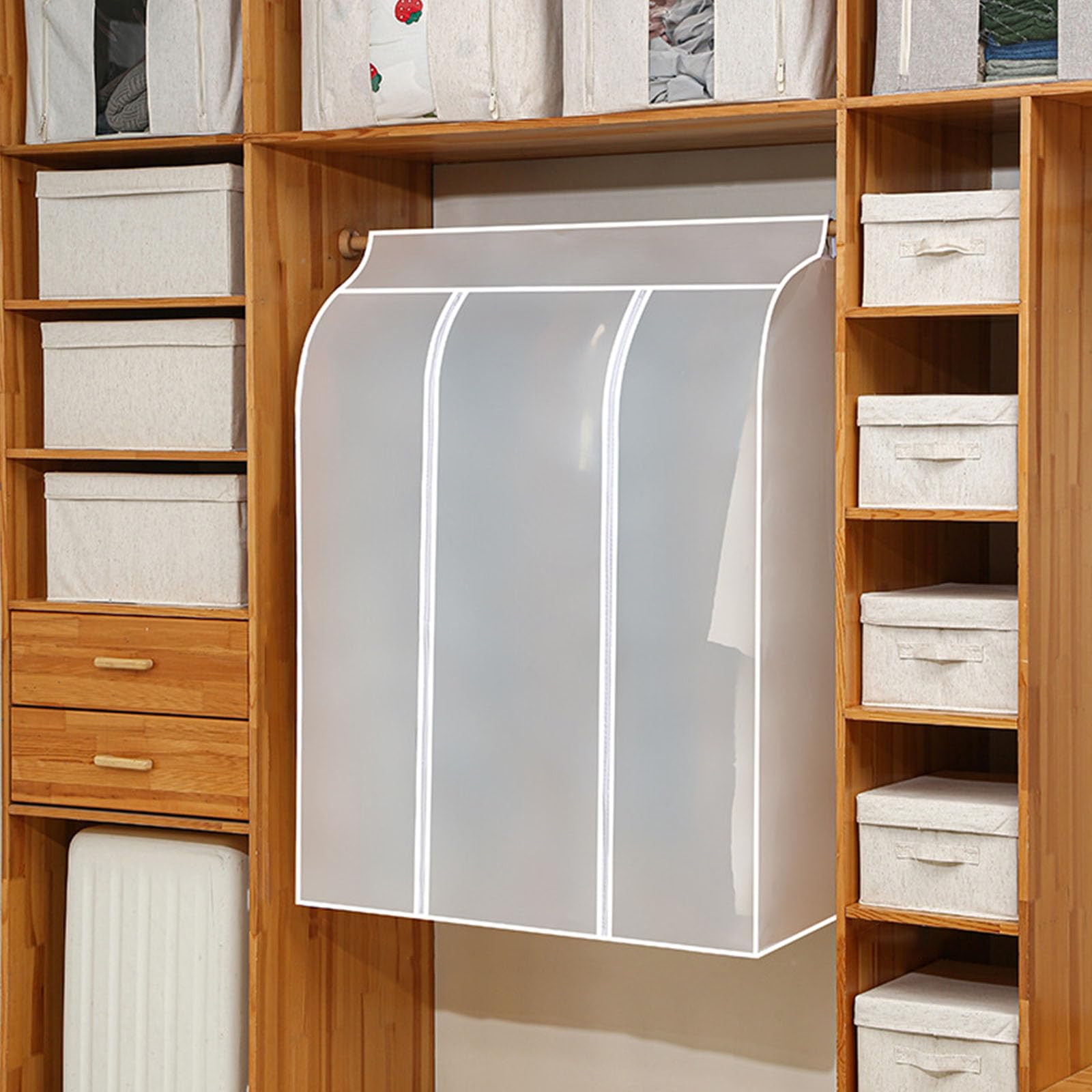 Clear Hanging Wardrobes Cover PEVA Materials Waterproof Garment Storage Bag for Clothes Protections Multiple Size Hanging Dustproof Clothes Protectors