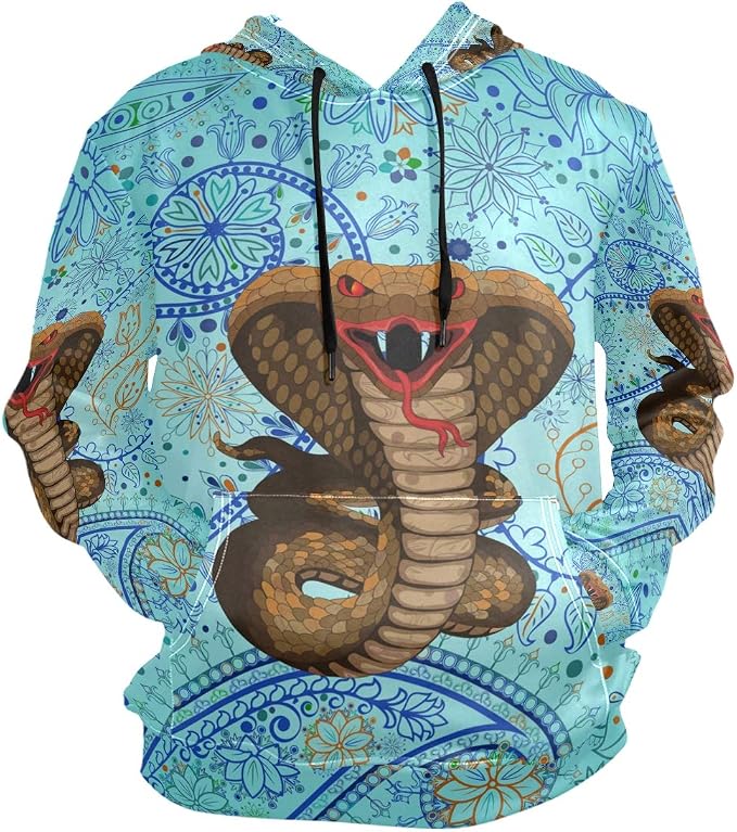 LDIYEU Fenice Uccello Felpa con Cappuccio Atletiche 3D