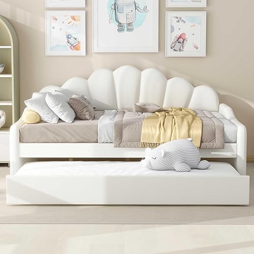 Miniatura 4 de Bellemave Sofá cama de tamaño matrimonial con nido, sofá cama, sofá cama con nido para adultos, niños, niñas, adolescentes, cama nido para sala de