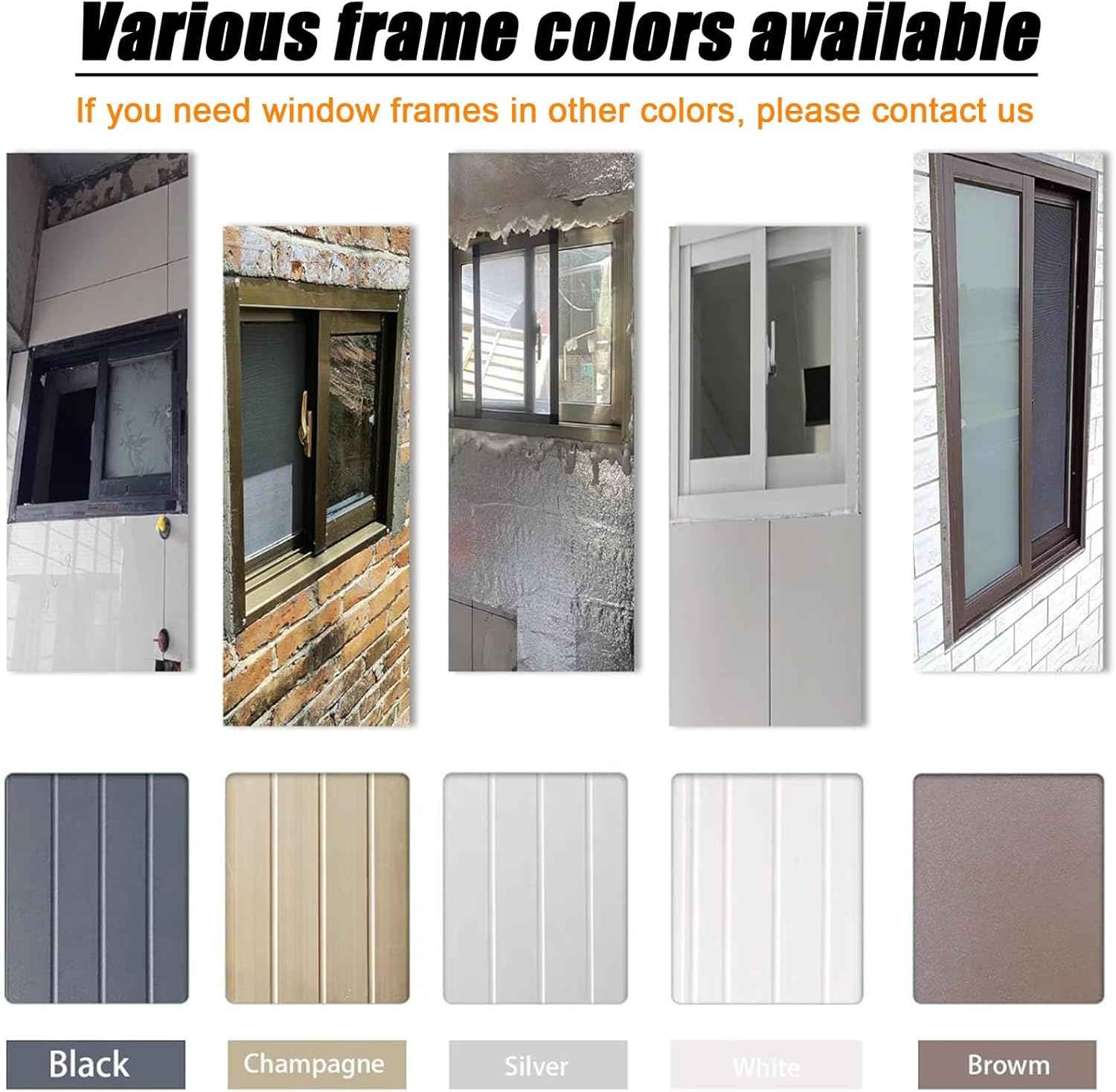 YVYKFZD Horizontal Sliding Window, Ventilation Shed Window, Locking Basement Replacement Windows, Aluminum Mobile Home Windows with Screen and Tempered Glass, for Chicken Coops, Garage(WxH 21x12in/53x