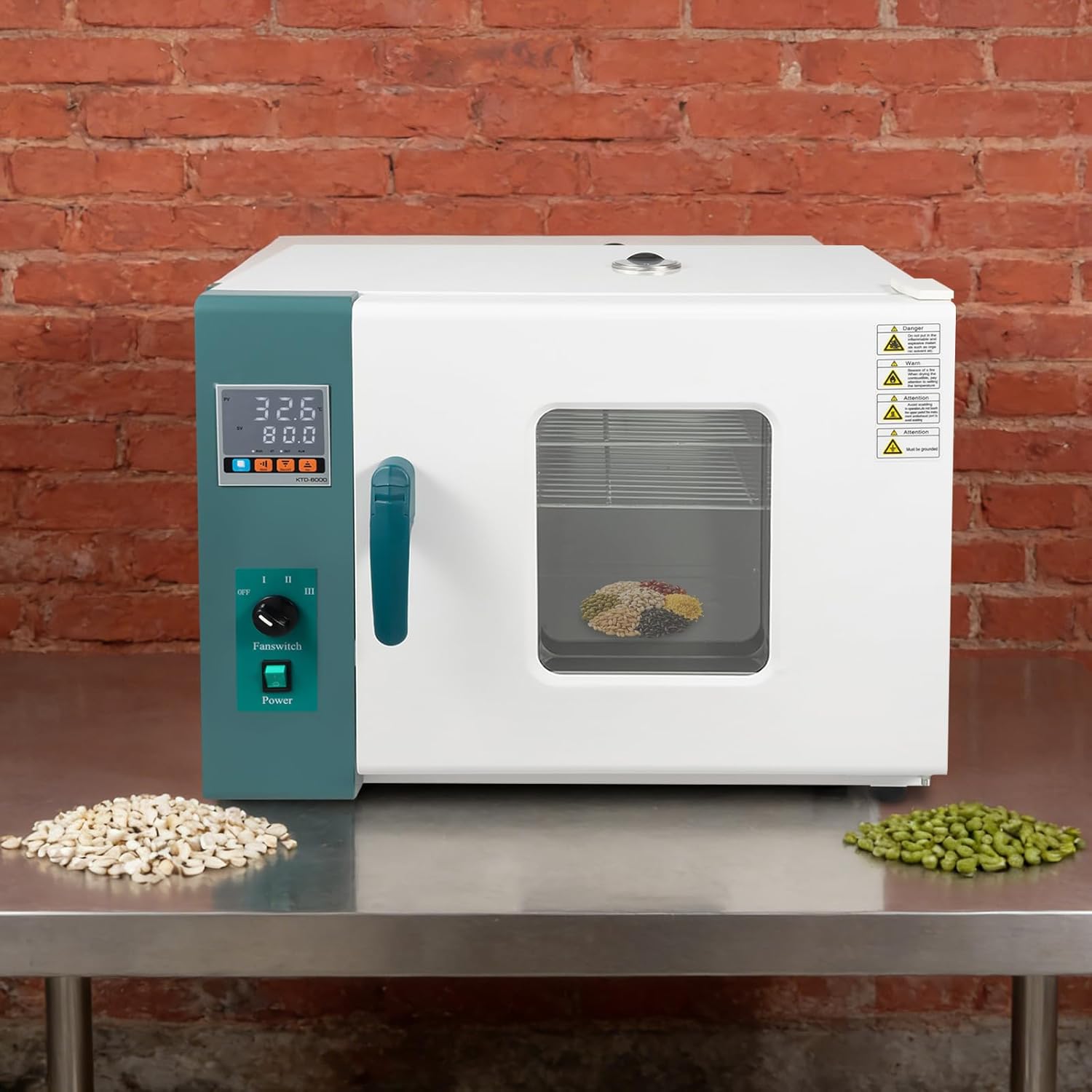 110v 1000w Constant Temperature Blast Drying Oven, Digital Blast Laboratory Convection Ovens, Constant Temperature Control Forced Air Convection Oven Rt+18°f～572°f for Industrial, Scientific