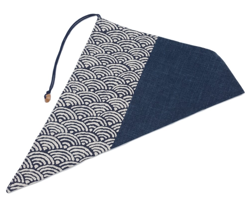 オーダー品】お箸袋なみなみ柄モノトーンポケット付き