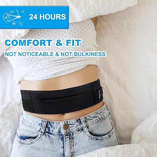 Miniatura 6 de Healvaluefit Soporte para cinturón de bomba diabética, cinturón de bomba de insulina para diabetes con tamaño cortable, cinturón de cintura para