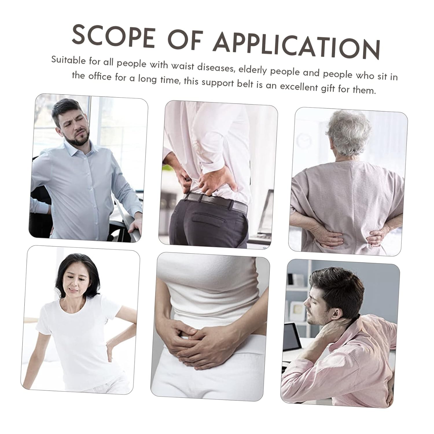 Waist Wrap Warm Belt Lumbar Support Protective Brace for Men Women Comfortable to Wear