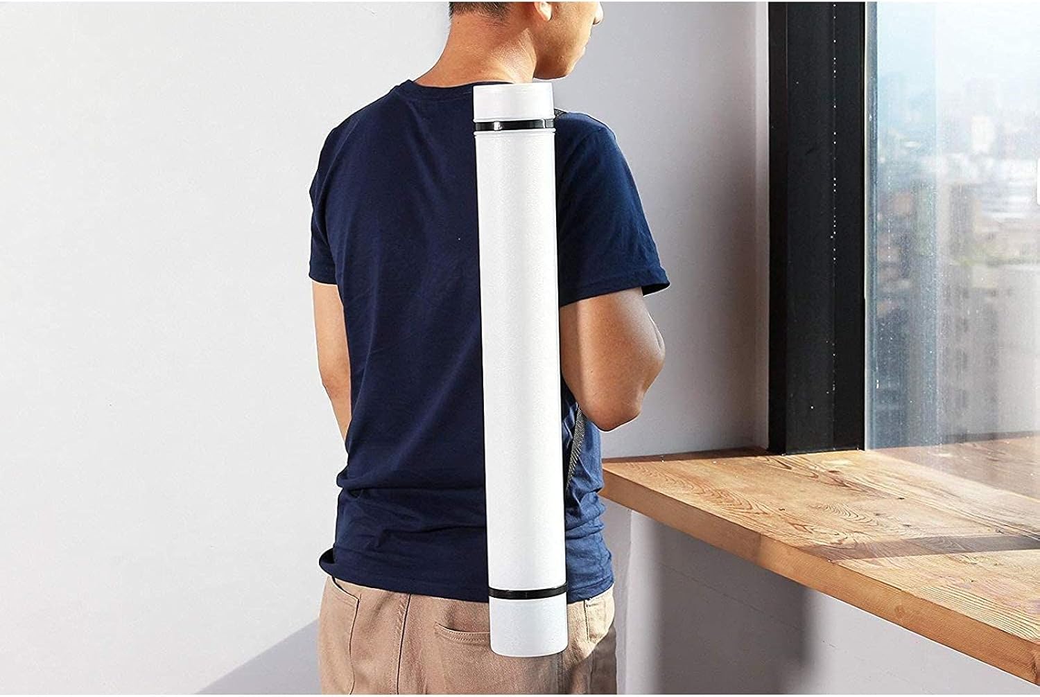 White Expandable Storage Tube for Posters, Blueprints, and Artwork (24 to 40 in) : Arts, Crafts & Sewing