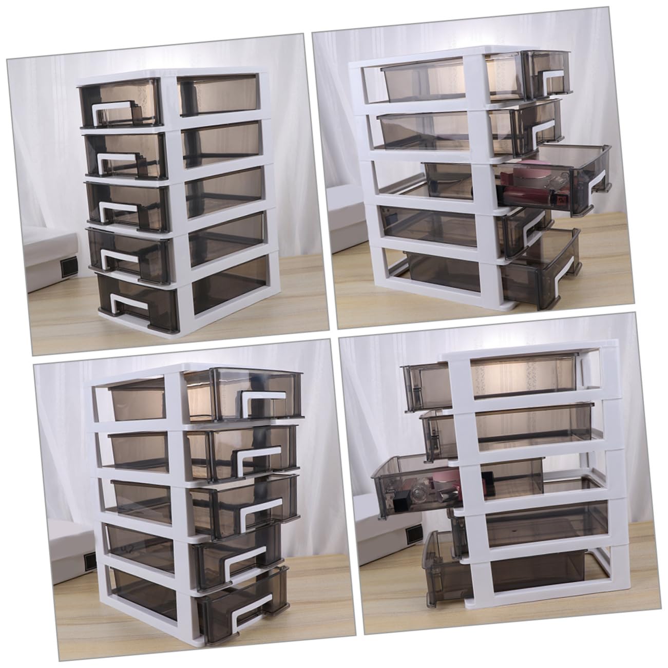 Alipis Tiroir De Rangement De Bureau - Étui De Rangement À Plusieurs Niveaux Pour Maquillage Papeterie Organisateur De Tiroir Compact Et Robuste
