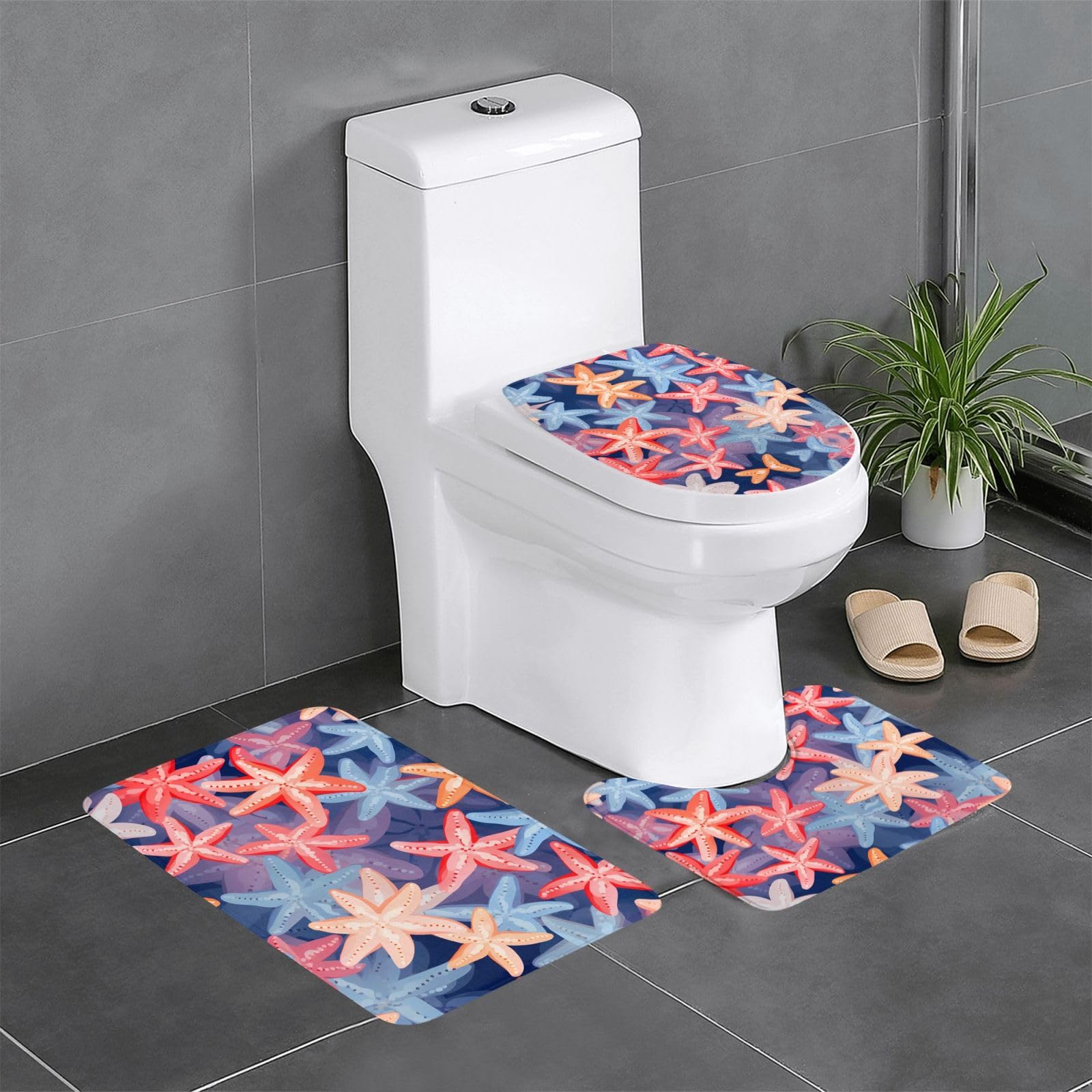 Tapis de salle de bain évite les glissades avec son envers antidérapant
