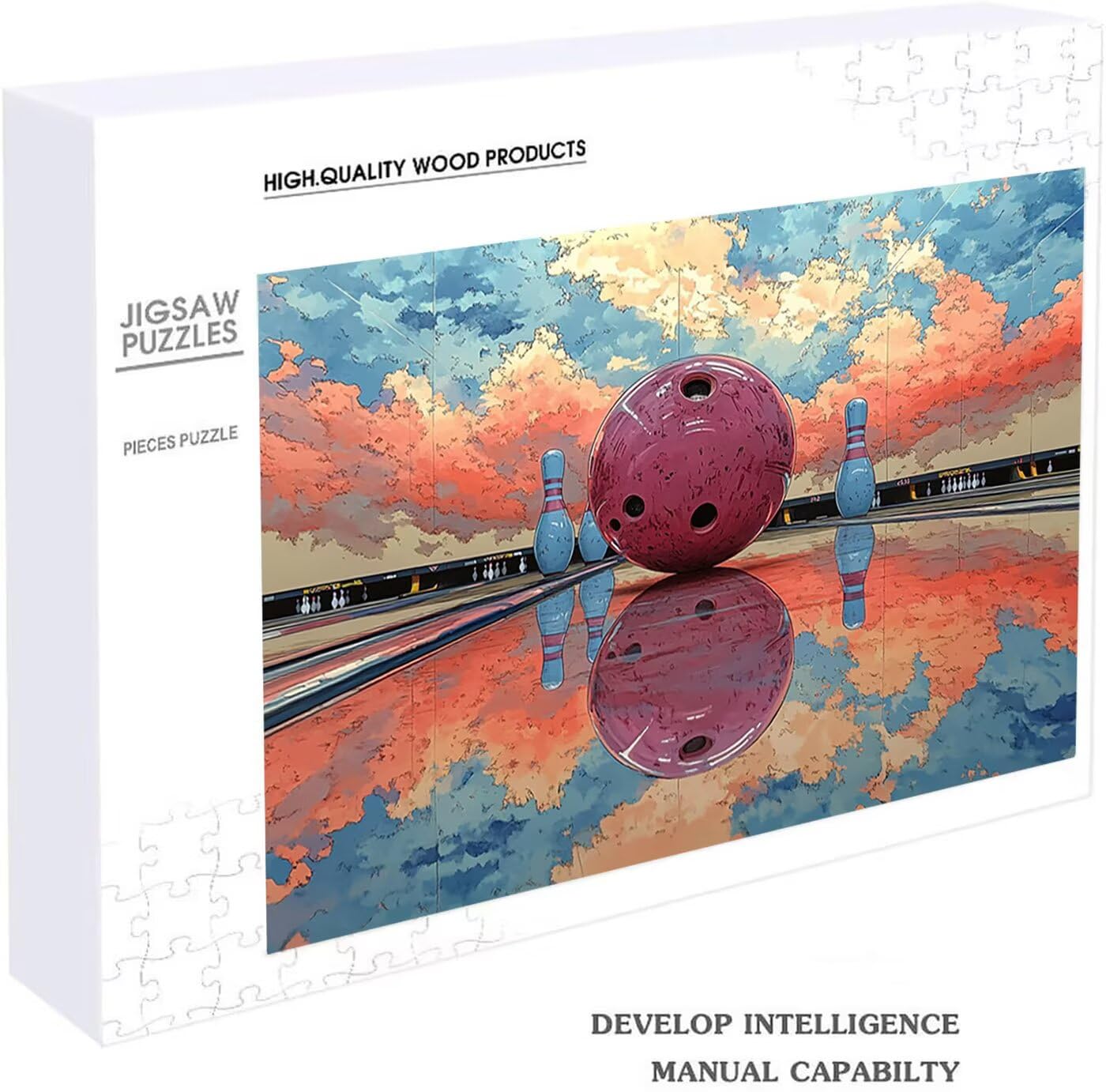 Puzzle 6000 Teile Erwachsene Bowling, Holzpuzzle Erwachsene Abstrakt, Klassische Puzzle 6000 Teile für die ganze Familie, Puzzles für Deko Wohnzimmer, Geschenke für Männer Frauen 180 x 105CM RXPT-1086