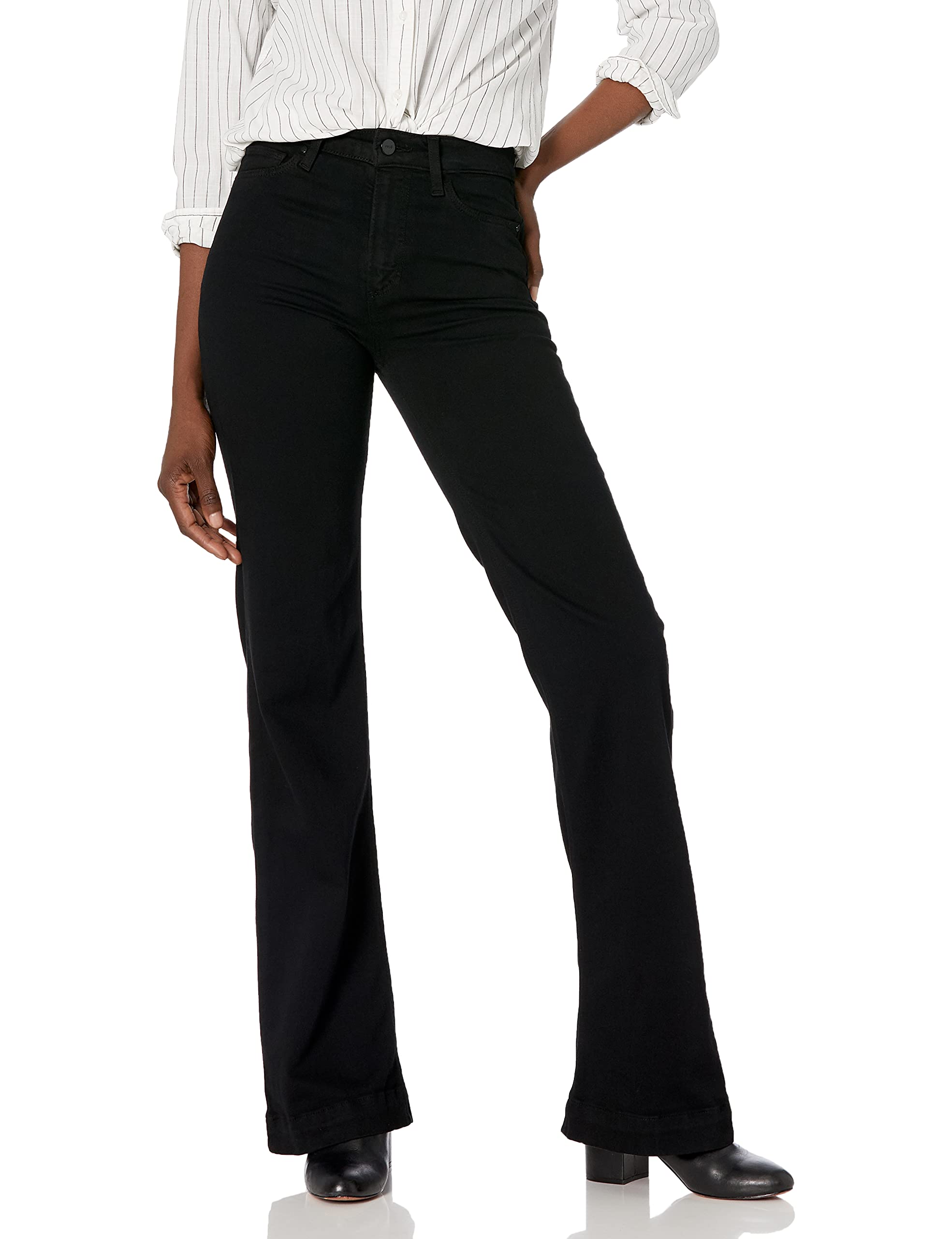 PAIGE Women's Leenah Transcend High Waisted Wide Leg Pant