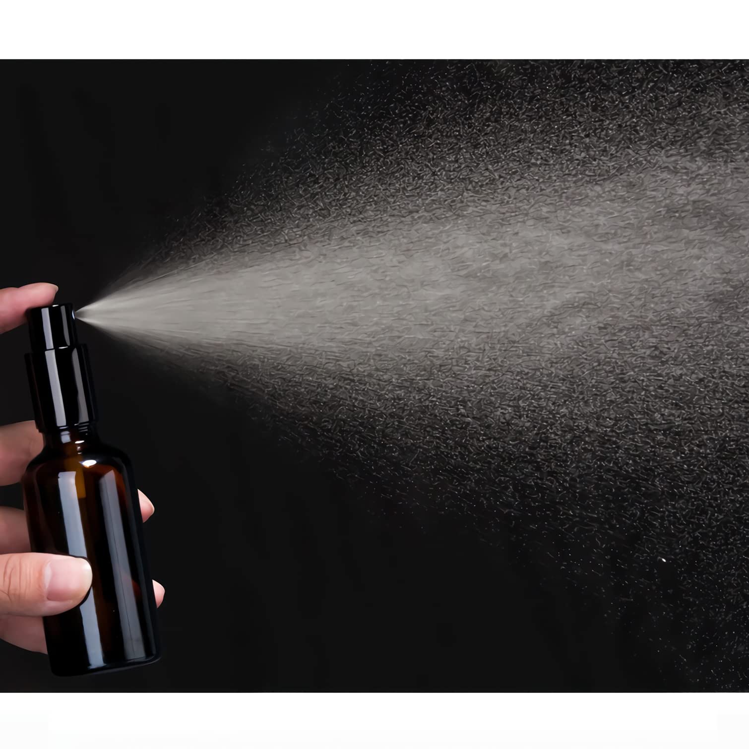 12 Stück, 100ml Braun Glas Kunststoff Sprühflasche Mit Schwarz Sprüher Nachfüllbar Sprühflaschen Leer für Blumen, Haare, Reisen, Reinigung, Gartenarbeit Kosmetik