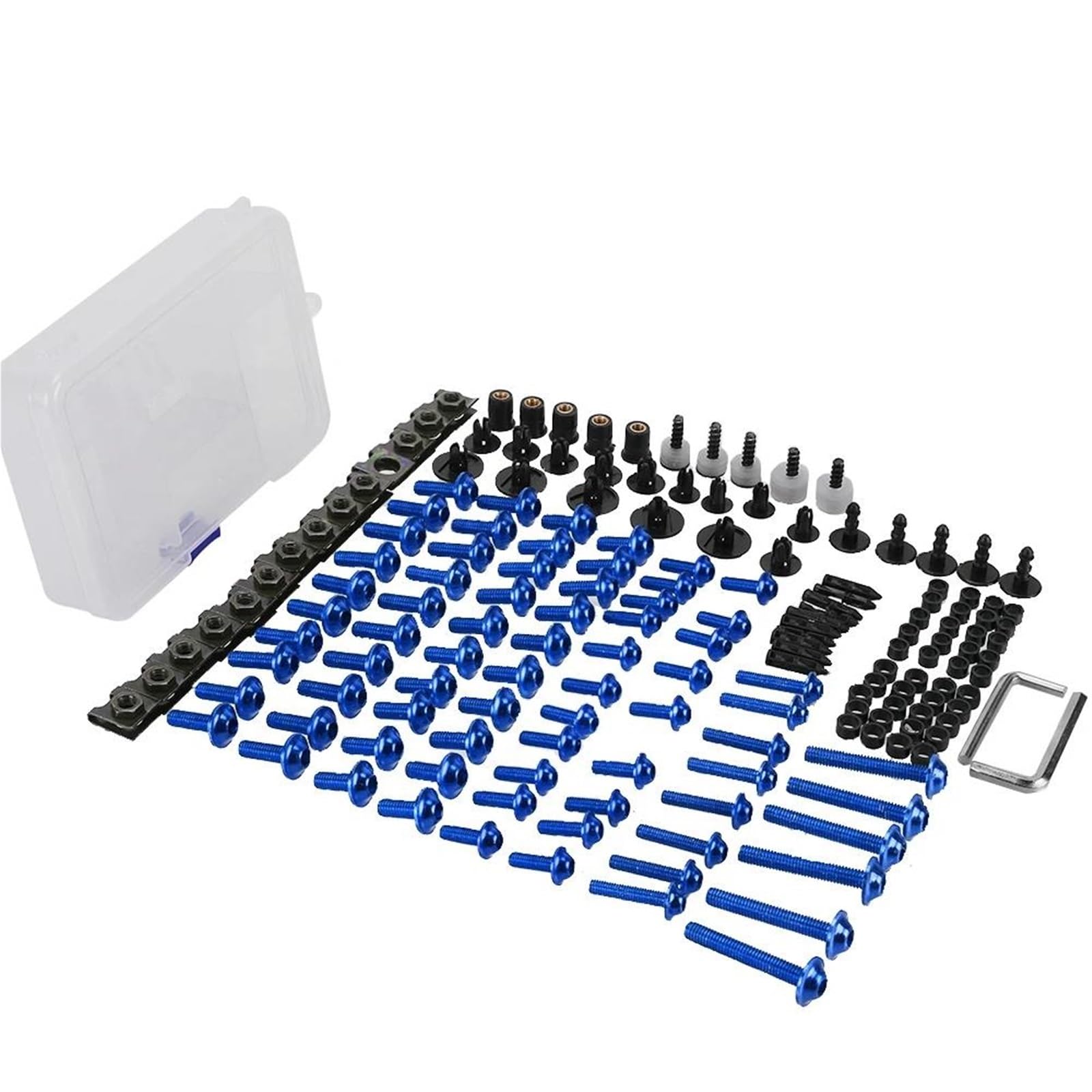 Viti Di Parabrezza Kit di bulloni per carene moto Per Rebel 300 500 CMX300 CMX500 Viti, dadi e clip di fissaggio in alluminio CNC Rondella Dado(Arancia)