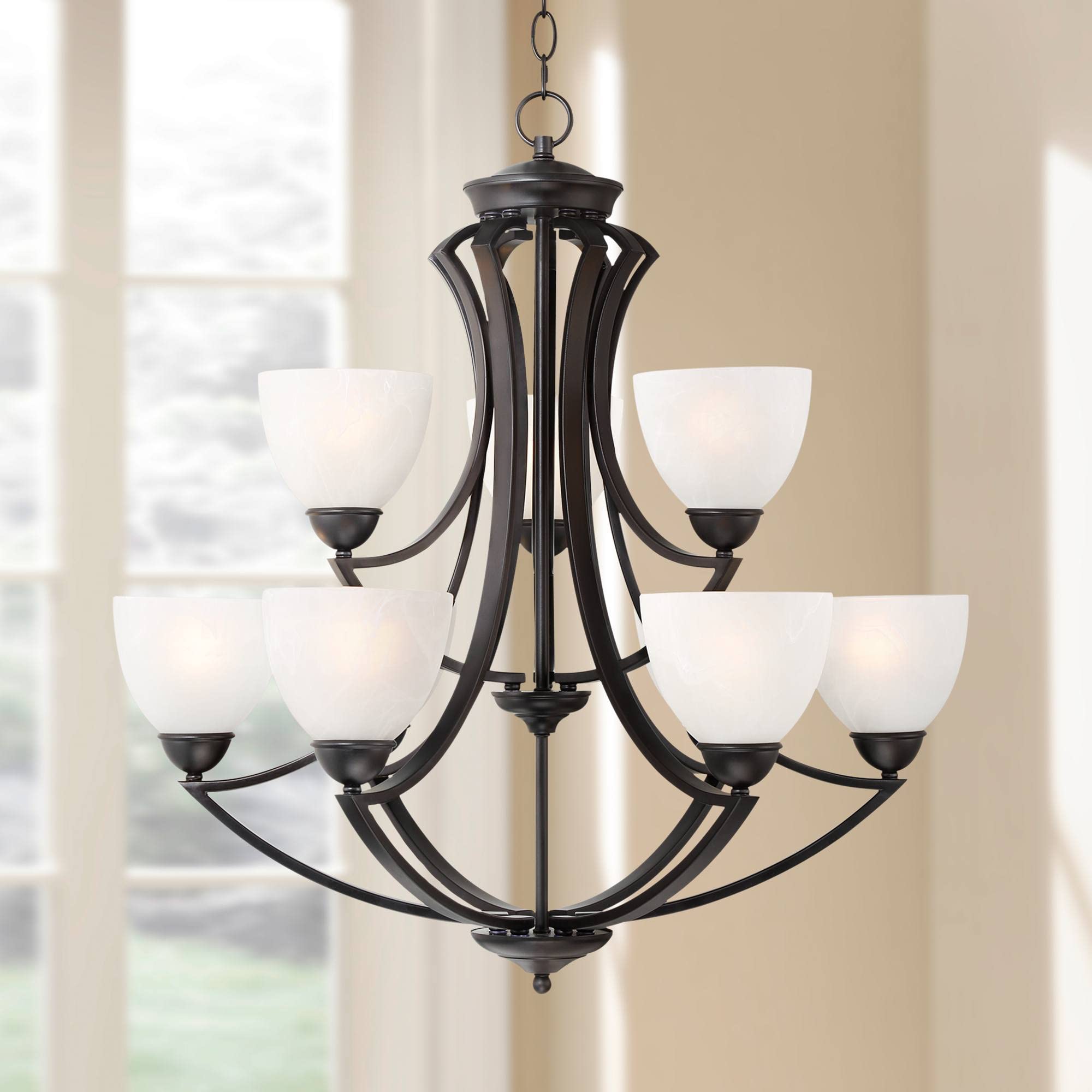 Buy Possini Euro Design Milbury Black Tiered Chandelier Lighting 29 1/2