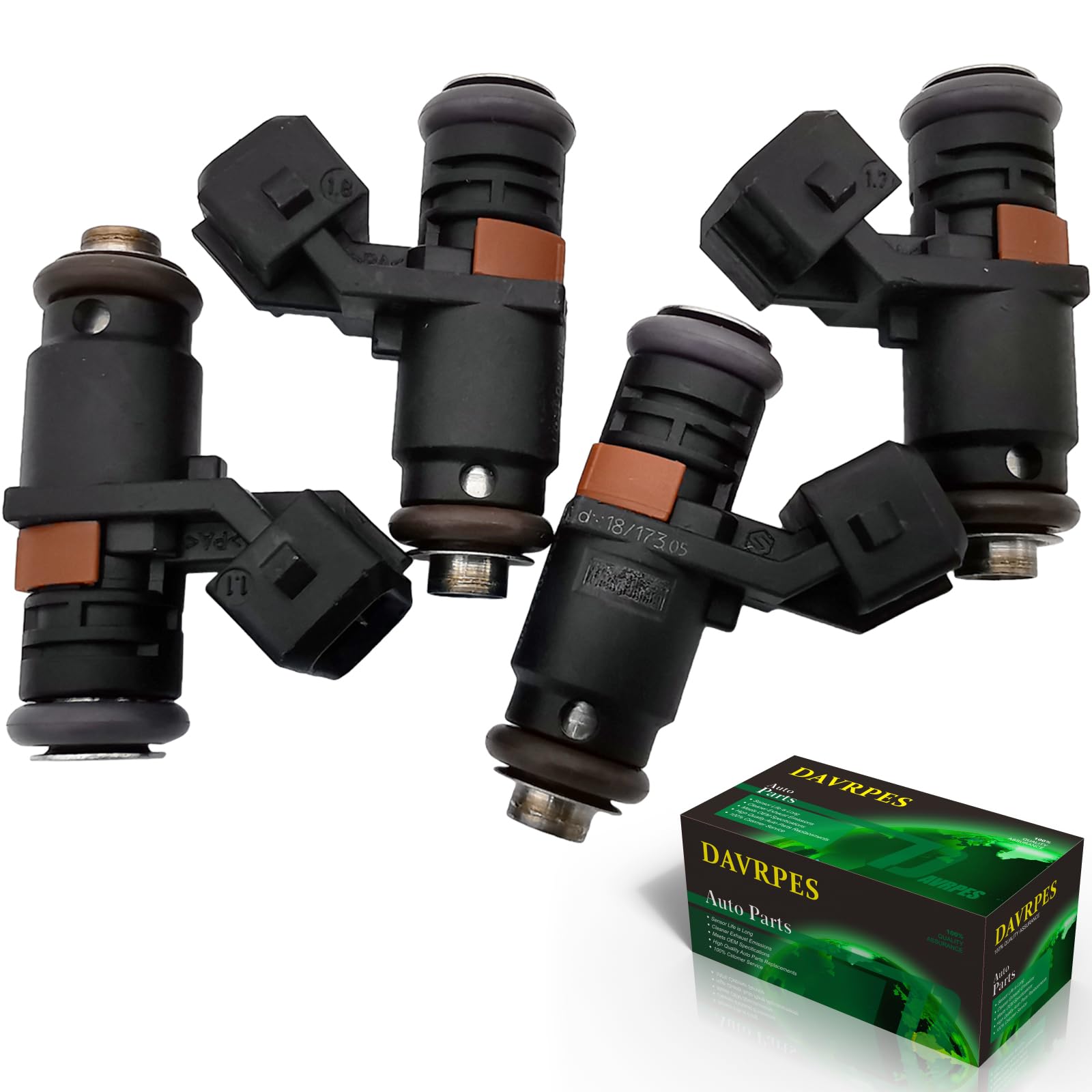 4PCS 166007733R Fuel Injector Nozzle 6 Holes Disc Engine For Renault Sandero Stepway 2007, Duster 2009, Nissan Terrano D10, LR50, LVR50, TR50 Replace#16600-7733R｜16600 7733R