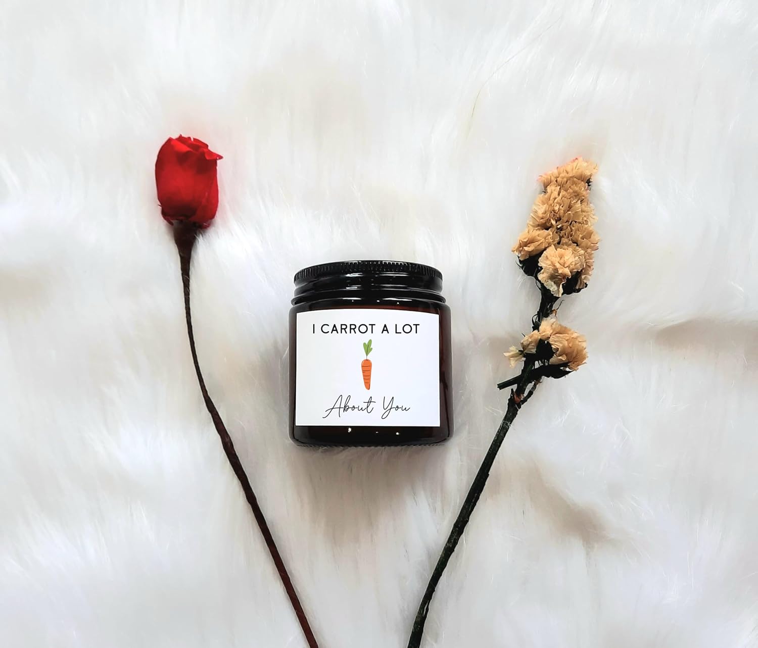 I Carrot A Lot About You Candle for Lover, Friend, Women, Men, Mom, Dad, Sister on Anniversary, Wedding Ceremony, Engagement Ceremony, Birthday, Valentine's