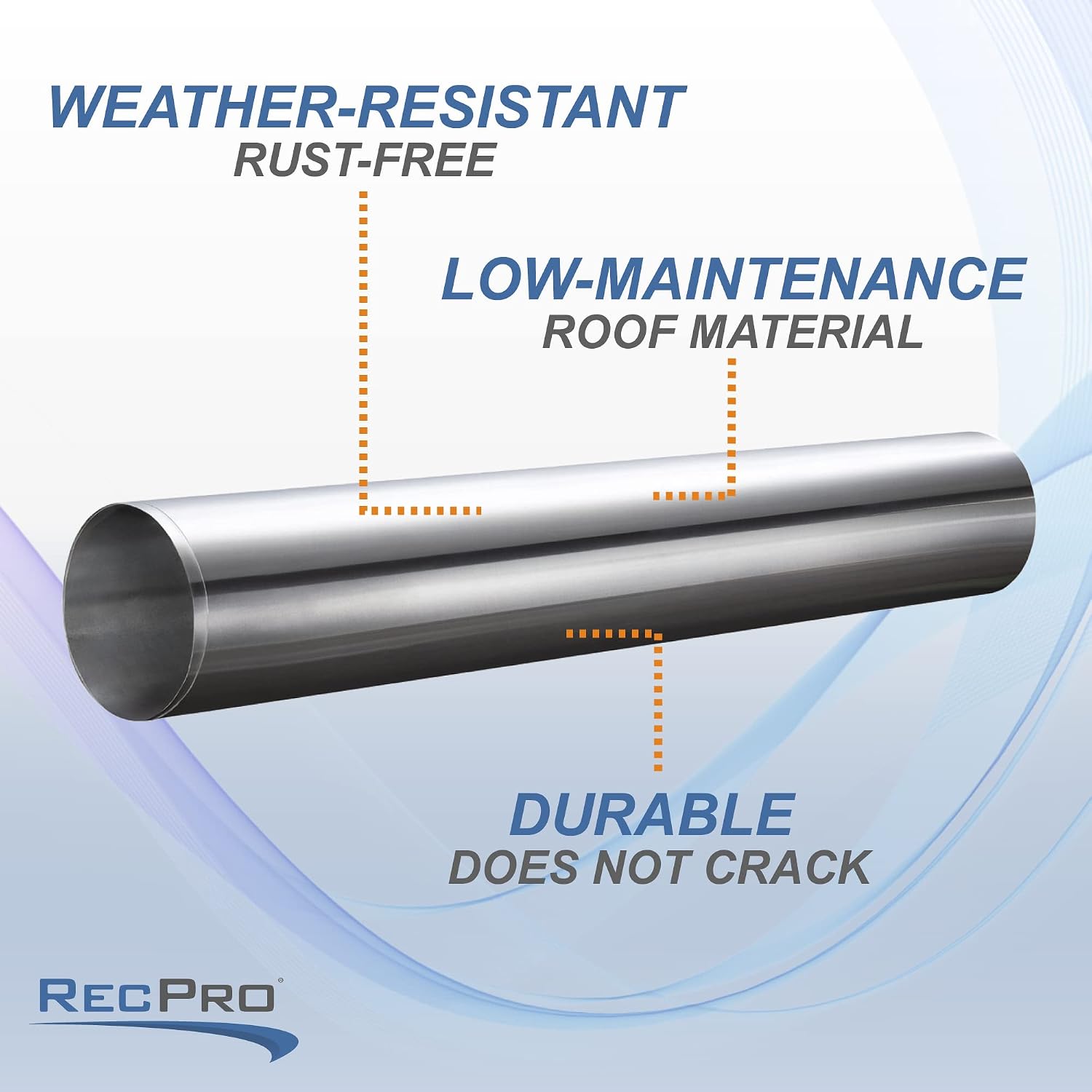 RecPro RV Aluminum Siding | Seamless | RV Roofing | Aluminum Roof (30 Feet)
