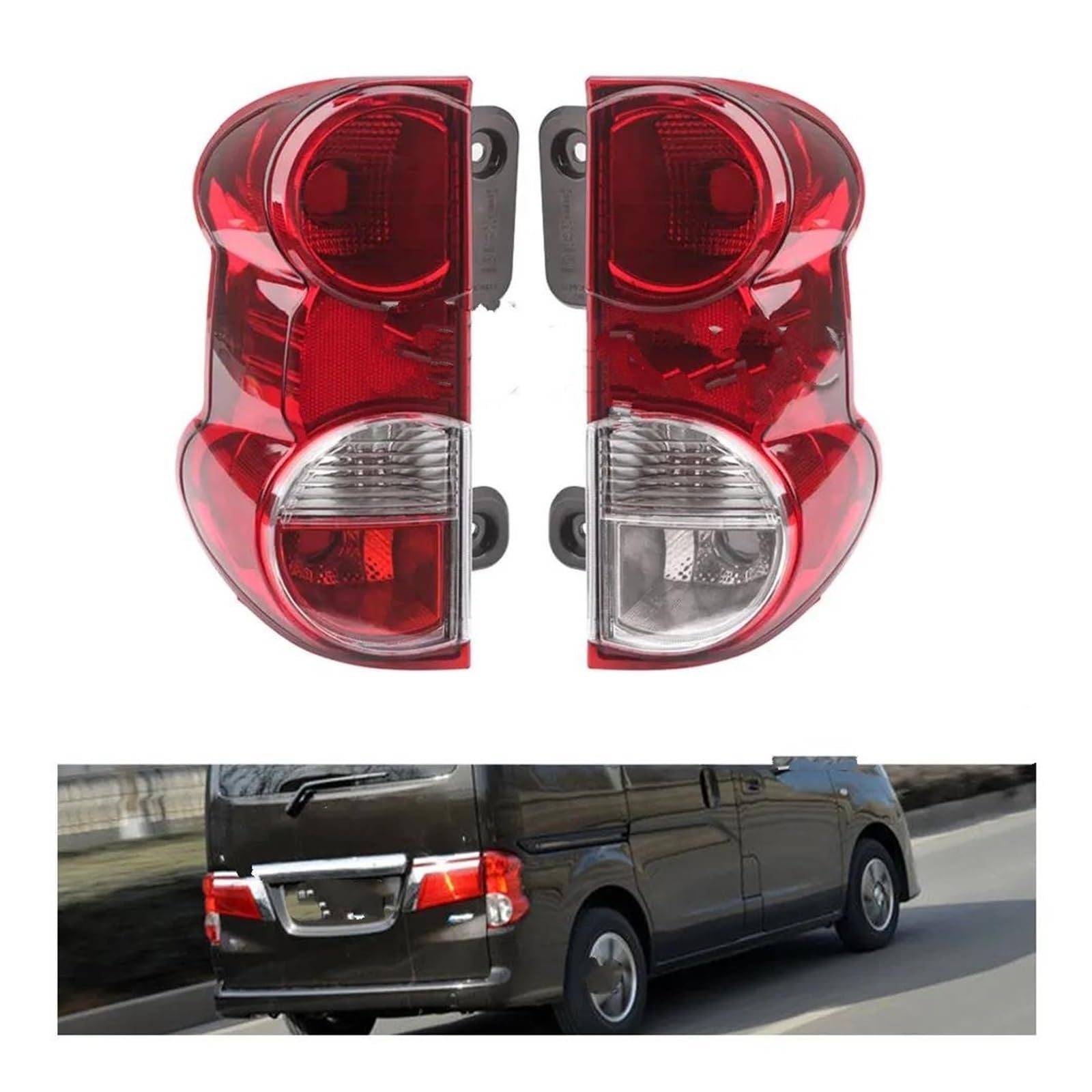 Fanale posteriore esterno Per Nissan Per NV200 2009-2019 Luce Posteriore Luce Freno Fendinebbia Posteriore Luci Avvertimento Copertura Accessori Auto Luci Posteriori Esterne Fanale posteriore auto(Rig