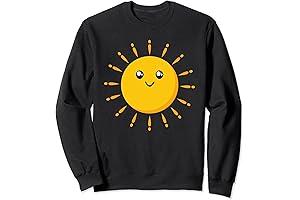 Happy Sun Embroidered Sweatshirt: A Joyful and Sunny Addition to Your Wardrobe