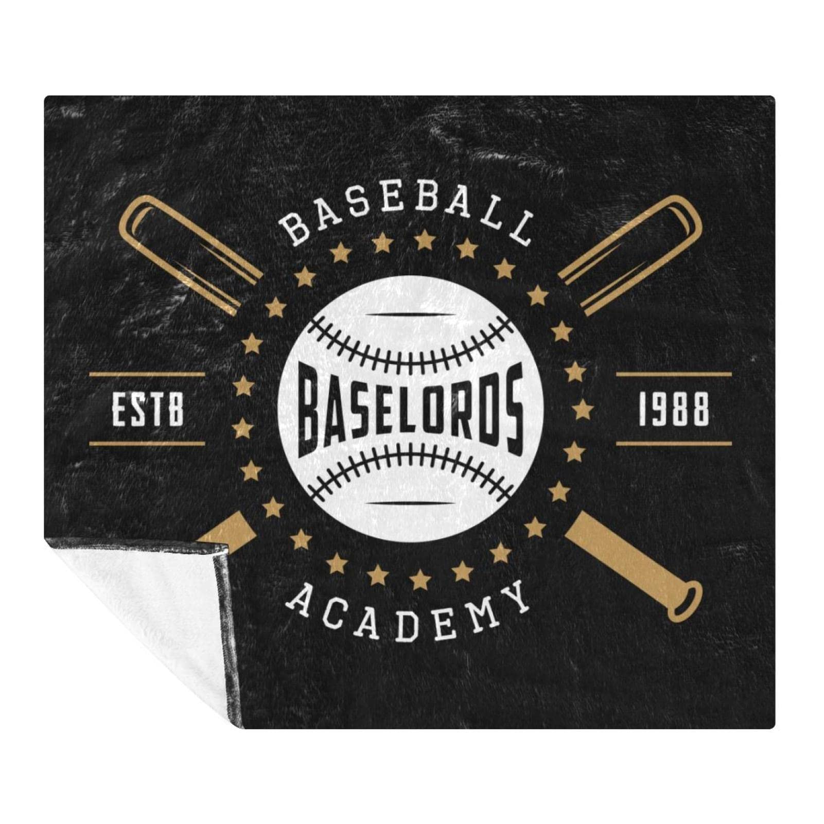 Couverture baseball douce et réconfortante plaid polaire pour des moments de tendresse