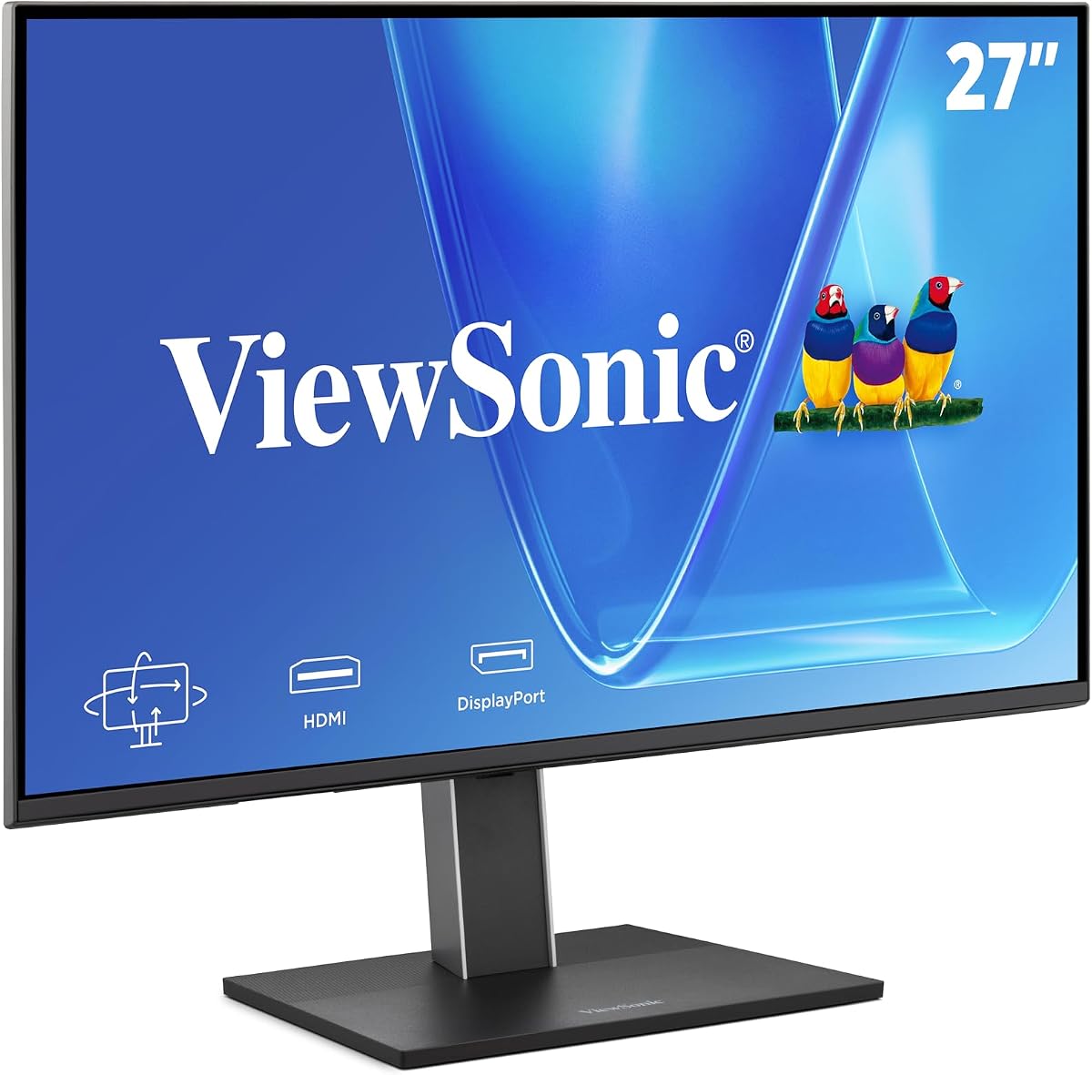 VG2751 27 Inch 1080p Monitor, IPS Display with 100Hz for Smooth Home and Office Productivity, Full Ergonomic Adjustability, 4-Port USB Hub, HDMI, DisplayPort, and USB-C Inputs