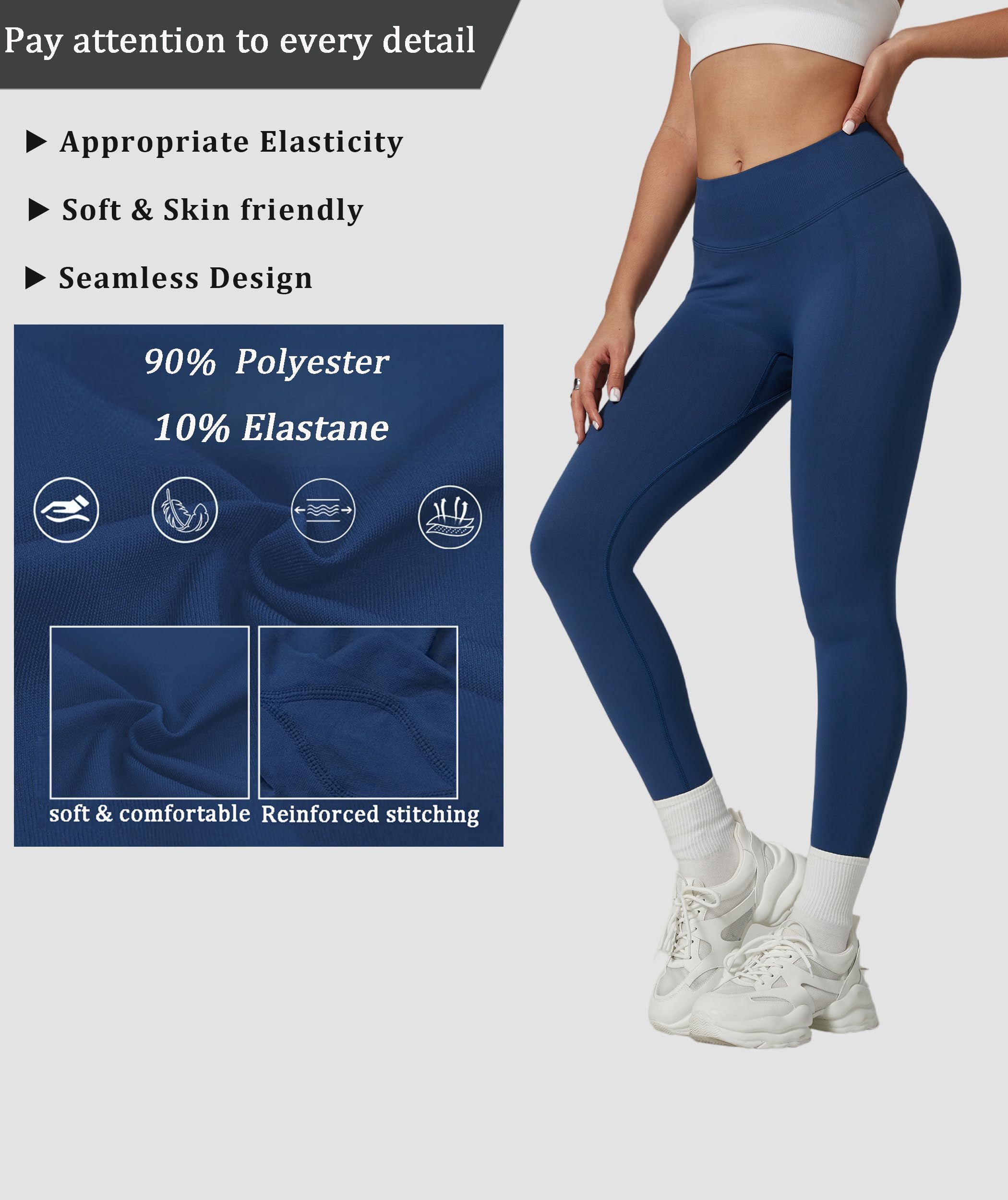Leggings Fitnes Deportivos Mujer Cintura Alta Push Up Mallas Yoga Leggins 3D Anticelulitico Pantalones Pilates Training Sin Costuras