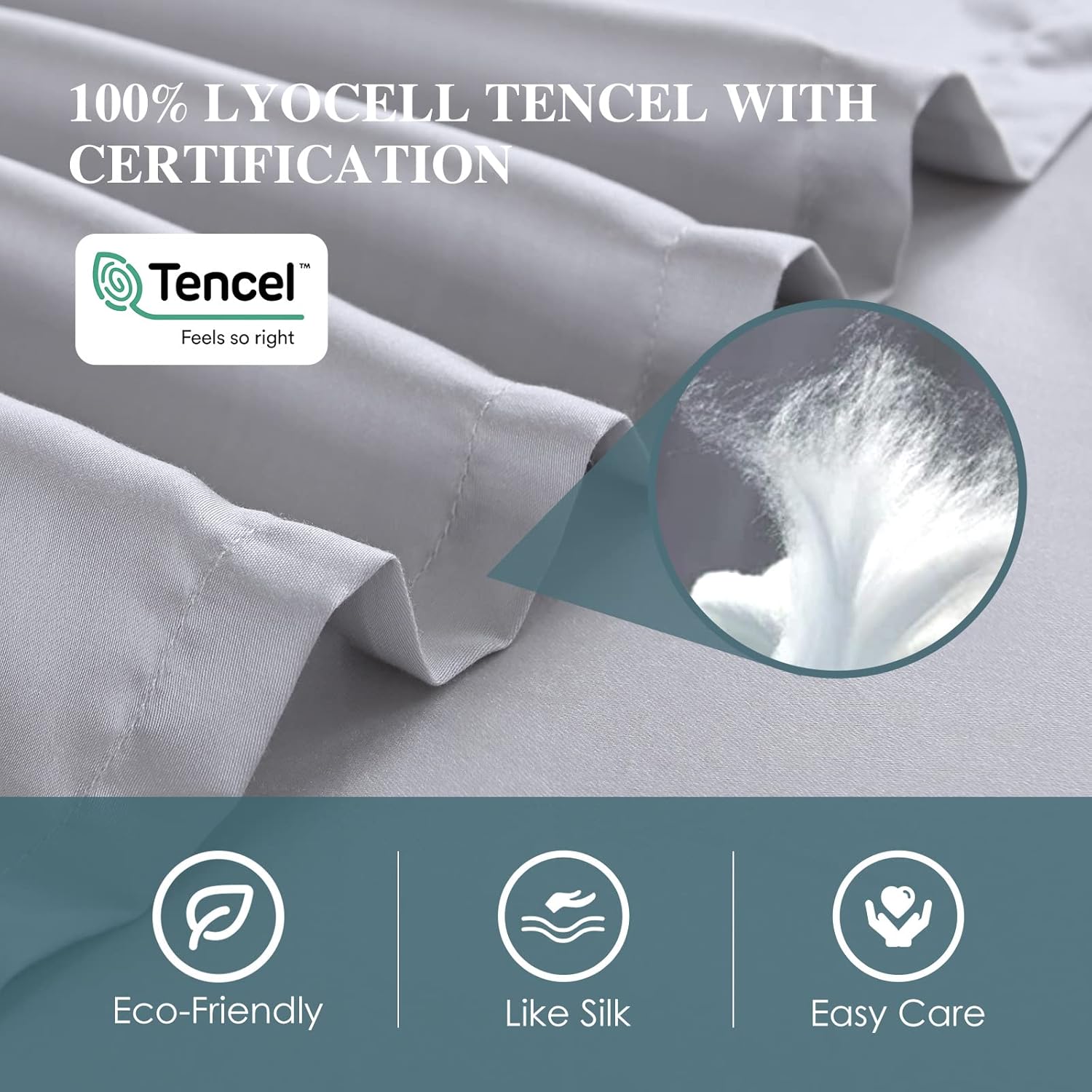 Top Brands Sijo Premium 100% Austrian Eucalyptus Lyocell Tencel Sheet Set, Softer Than Silk, Moisture Wicking, Temperature Regulating, Cooling - 2 Pillowcases 1 Fitted (Dove, Full - 3pc with No Flat Sheet) Best Review Sijo Premium 100% Austrian Eucalyptus Lyocell Tencel Sheet Set, Softer Than Silk, Moisture Wicking, Temperature Regulating, Cooling - 2 Pillowcases 1 Fitted (Dove, Full - 3pc with No Flat Sheet)