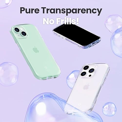 Miniatura 2 de iFace Funda transparente compatible con iPhone 15 Pro Max, funda de agarre para teléfono celular probada contra caídas (no compatible con MagSafe)