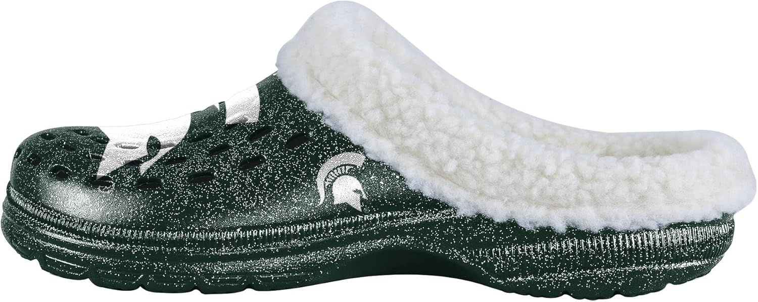 FOCO Florida Gators NCAA Womens Sherpa Lined Glitter Clog