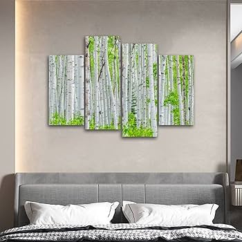 Wall Art Aspen forest tree trunks in summer on Kebler ... - Amazon.com