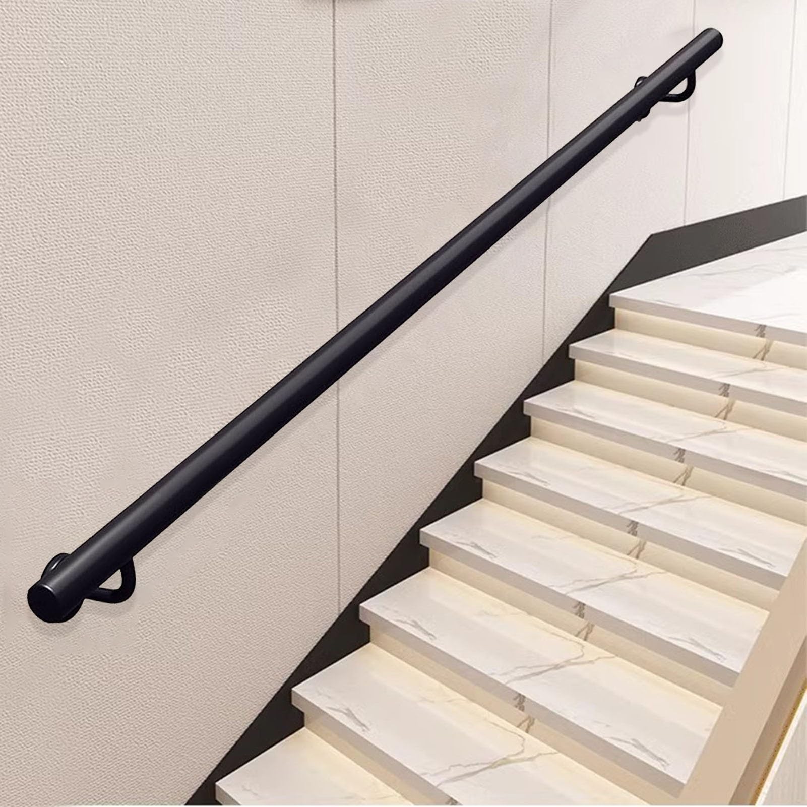 Rampe d'escalier en fer forgé élégante de 1,5 m pour sublimer les lofts et duplex