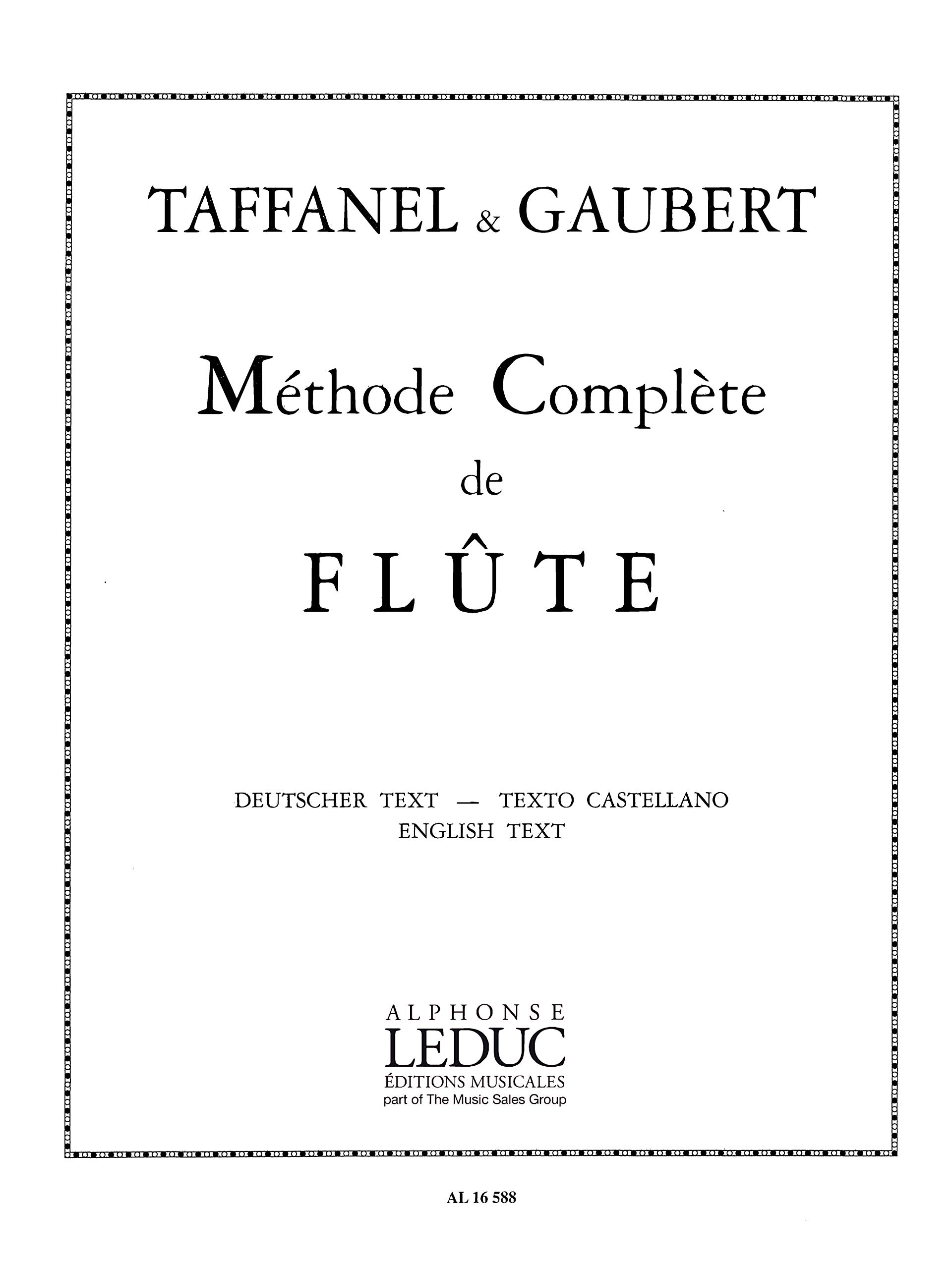 Taffanel/Gaubert: Complete Flute Method