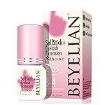 BEYELIAN Sensitive Lash Cluster Glue,Strong Hold Eyelash Extension Black Glue Long Lasting 3-4 Weeks Waterproof & Hypoallergenic Formaldehyde-Free for Open Eyes DIY or Professional(5ML)